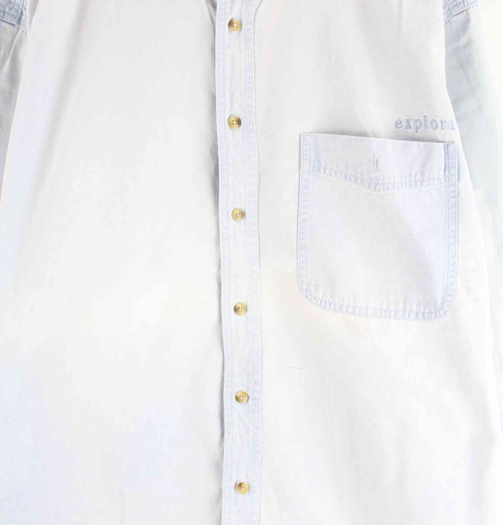 Lee Embroidered Jeans Hemd Blau XL (detail image 1)