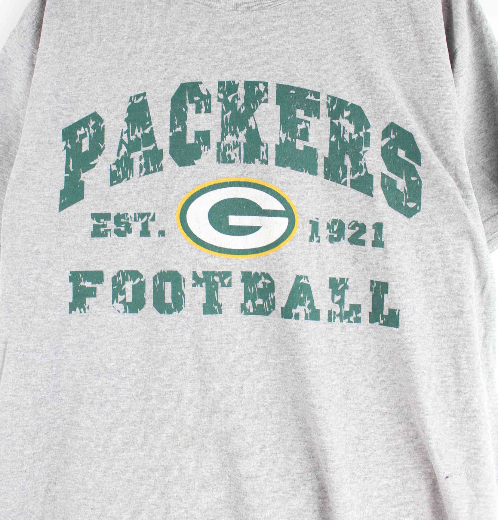 Majestic 90s Vintage G Packers Print T-Shirt Grau XL (detail image 1)
