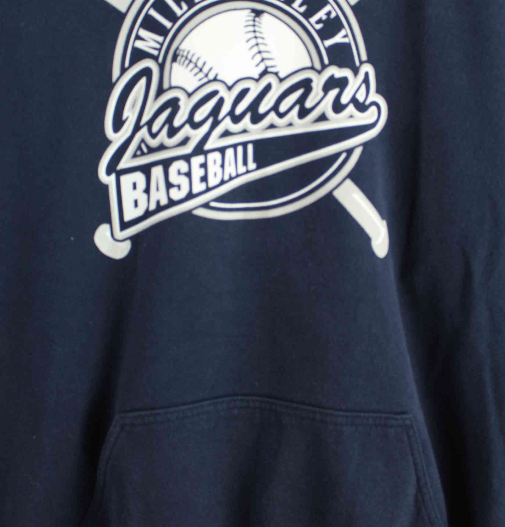 Gildan Mill Valley Jaguars Baseball Hoodie Blau L (detail image 1)