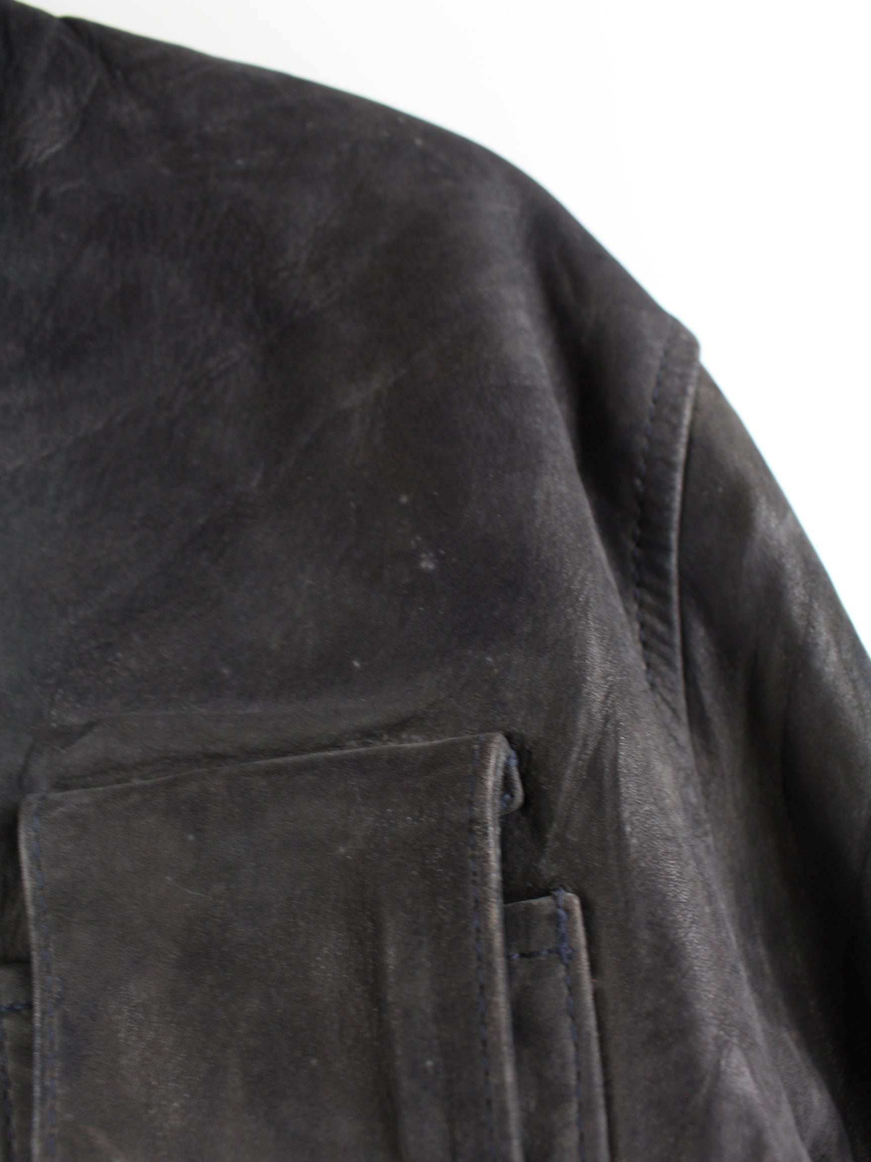 Chevignon 90s Vintage Leather Jacket Black M – Peeces