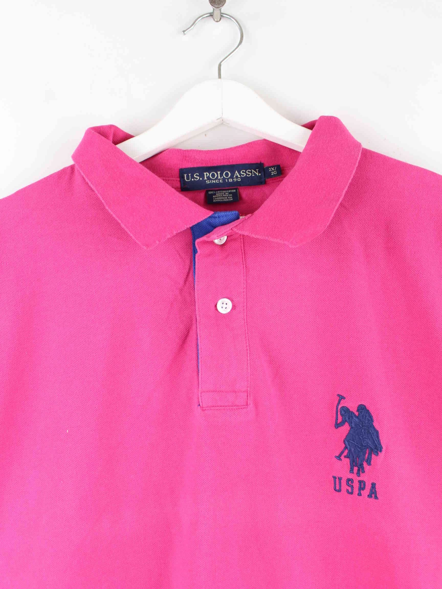 U.S. Polo ASSN. Embroidered Polo Pink XXL (detail image 1)