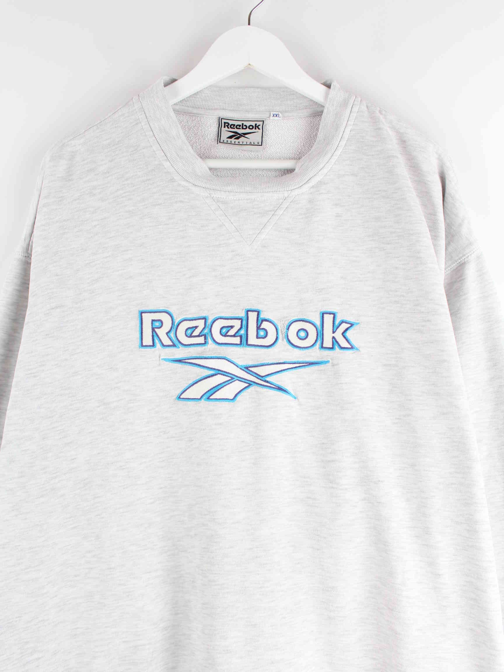 Reebok y2k Embroidered Sweater Grau XXL (detail image 1)