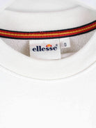 Ellesse 90s Vintage Embroidered Sweater Weiß S (detail image 2)