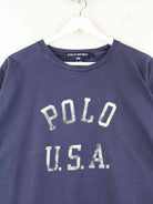 Ralph Lauren 90s Vintage Print Single Stitch T-Shirt Blau L (detail image 1)