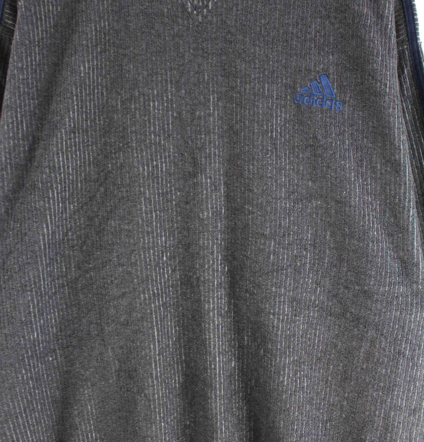 Adidas 90s Vintage Embroidered Sweater Grau XL (detail image 1)