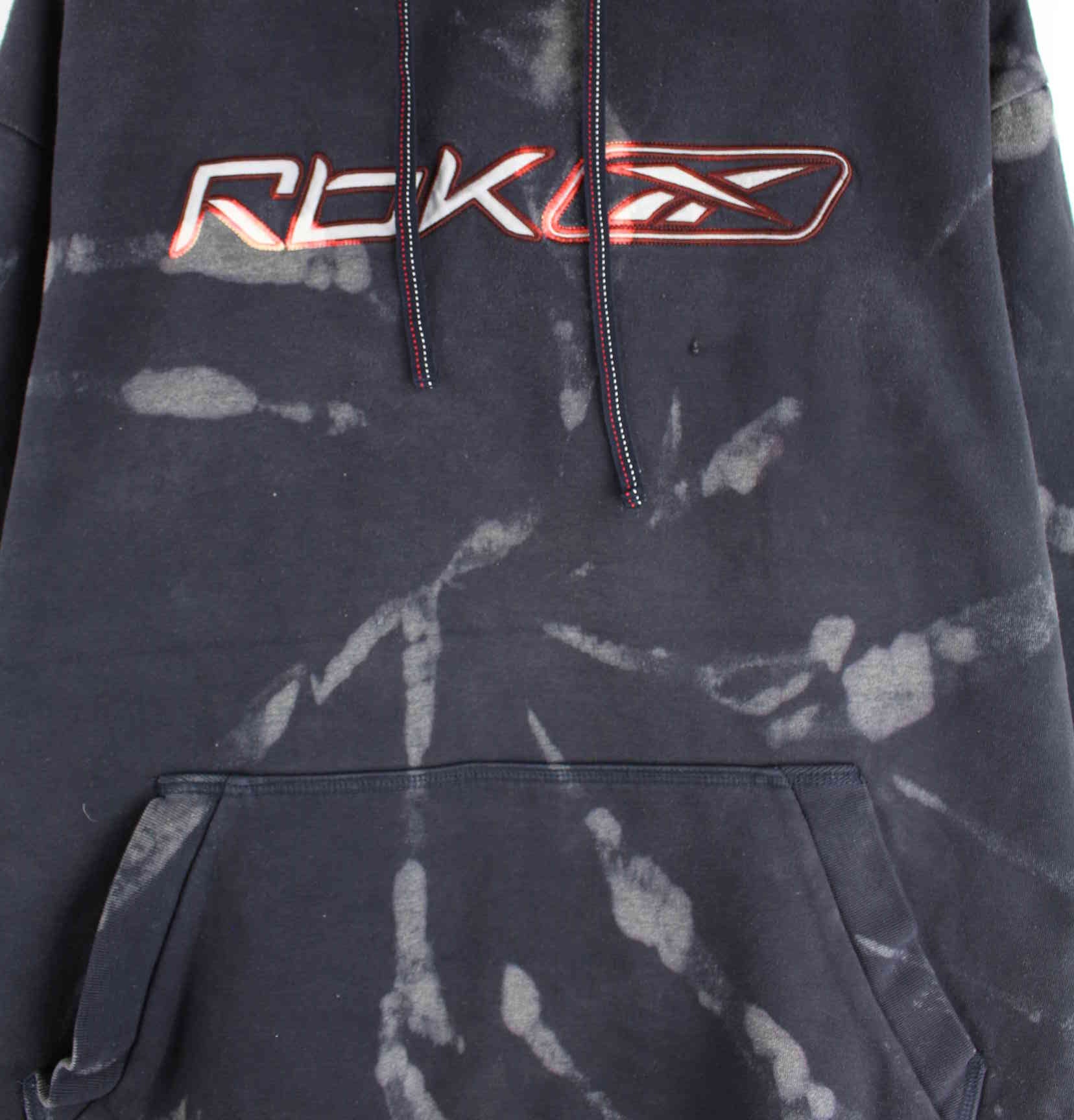 Reebok y2k Embroidered Tie Die Hoodie Grau L (detail image 1)