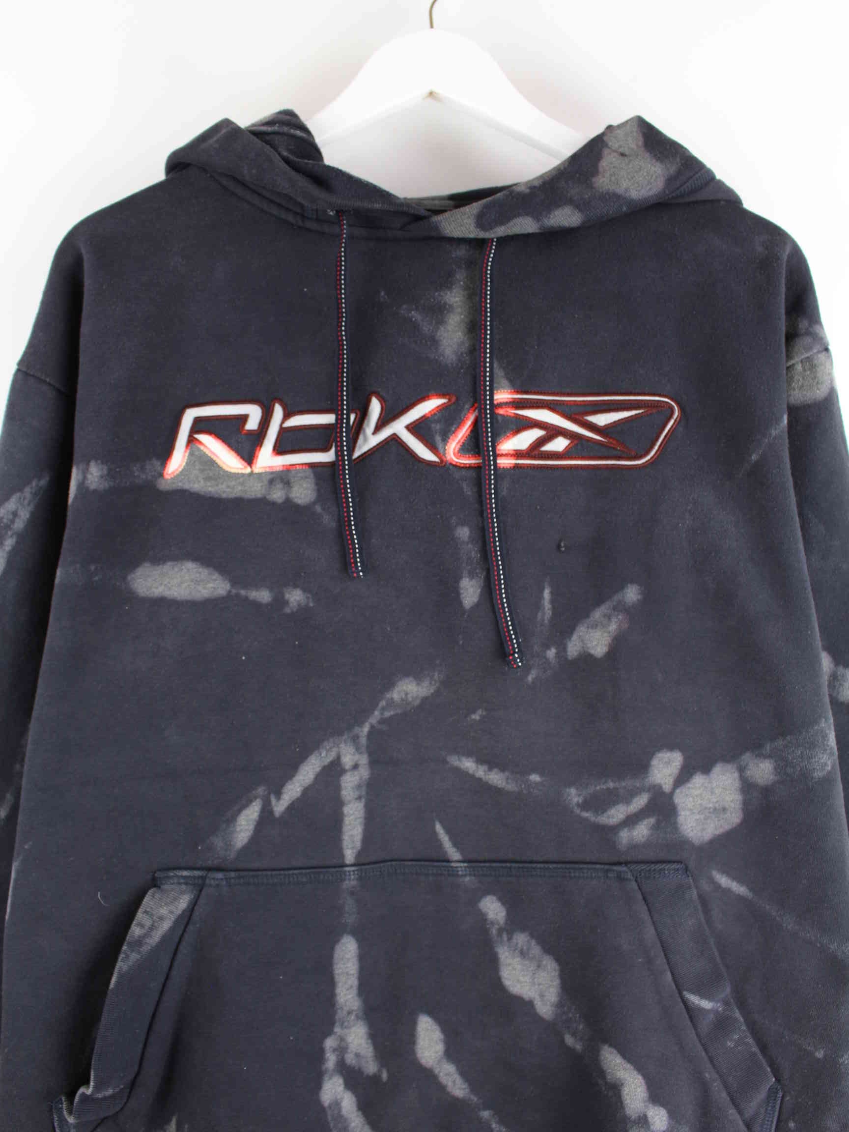 Reebok y2k Embroidered Tie Die Hoodie Grau L (detail image 1)