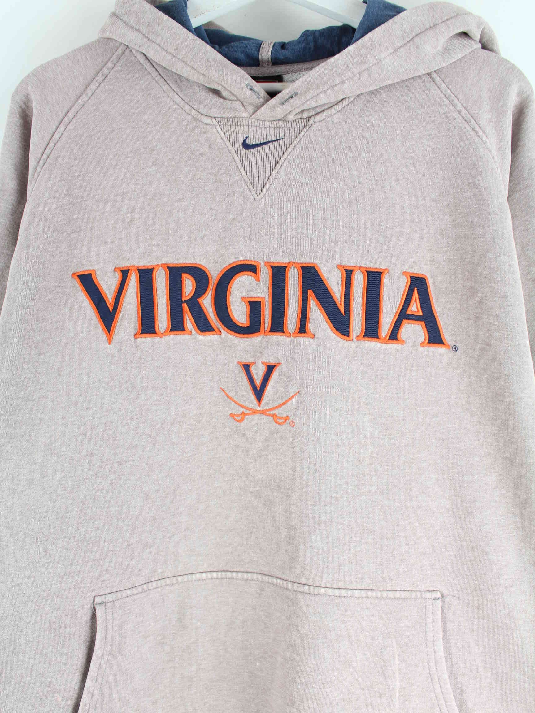 Nike y2k Virginia Center Swoosh Embroidered Hoodie Grau XL (detail image 1)
