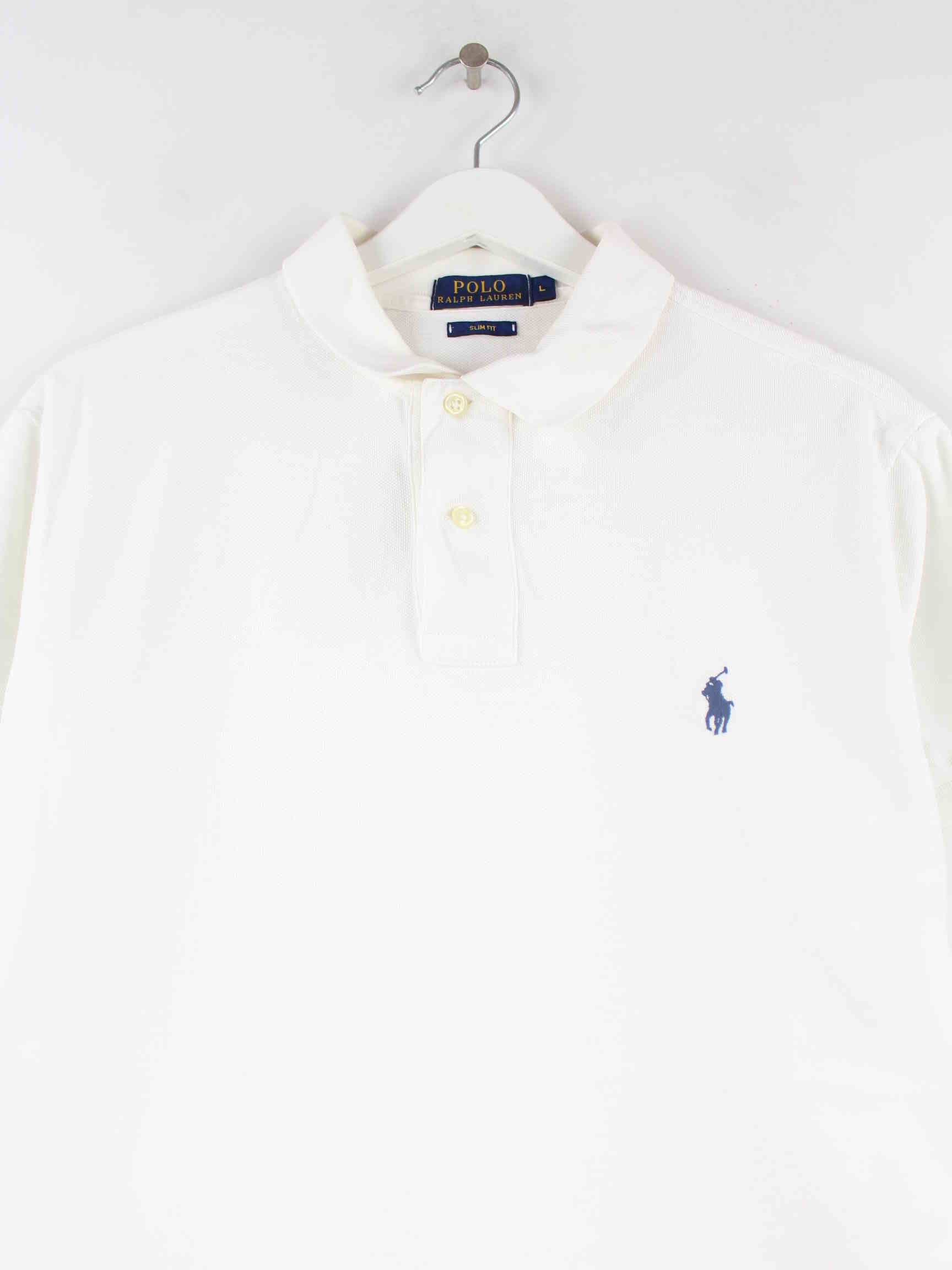 Ralph Lauren Slim Fit Polo Weiß L (detail image 1)