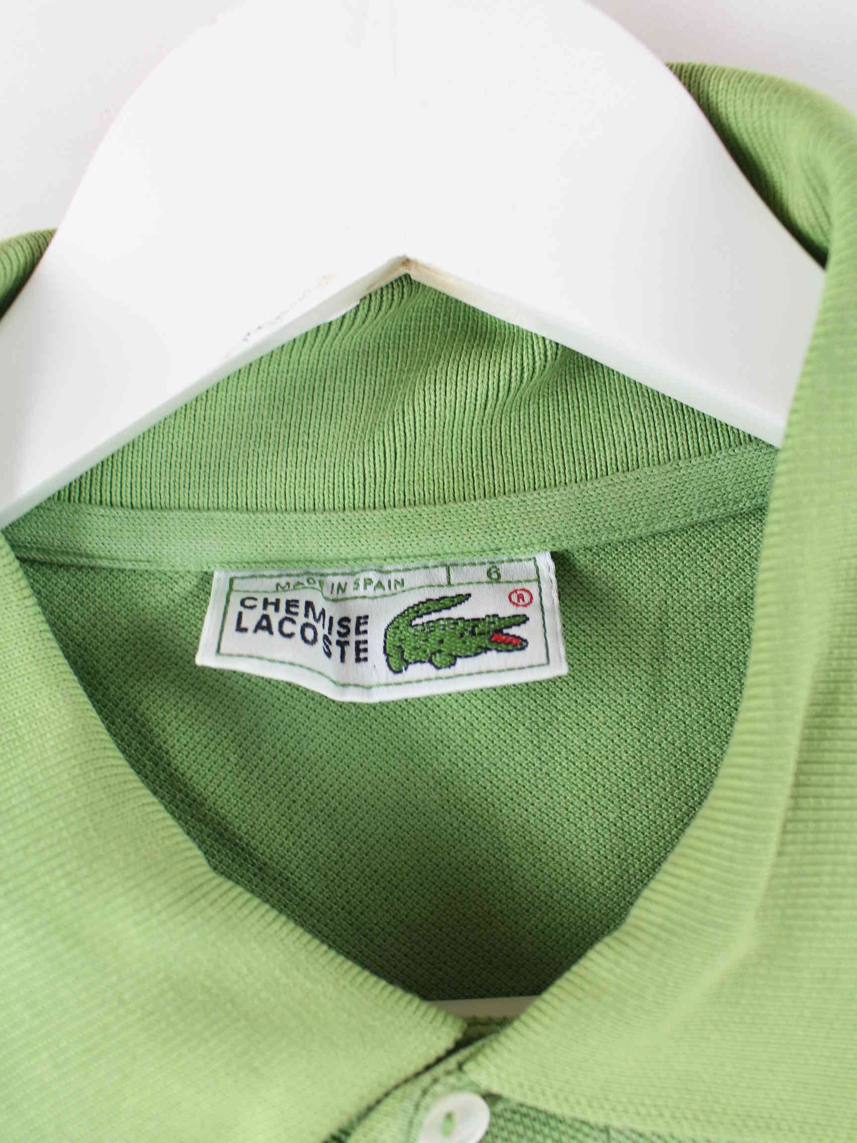 Lacoste 90s Vintage Basic Polo Grün L (detail image 2)