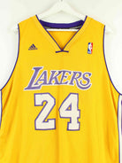Adidas L.A. Lakers Bryant #24 Embroidered Jersey Gelb XL (detail image 1)