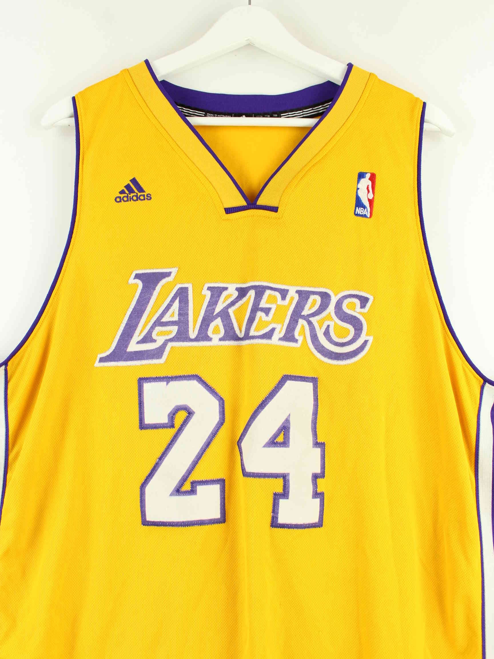 Adidas L.A. Lakers Bryant #24 Embroidered Jersey Gelb XL (detail image 1)