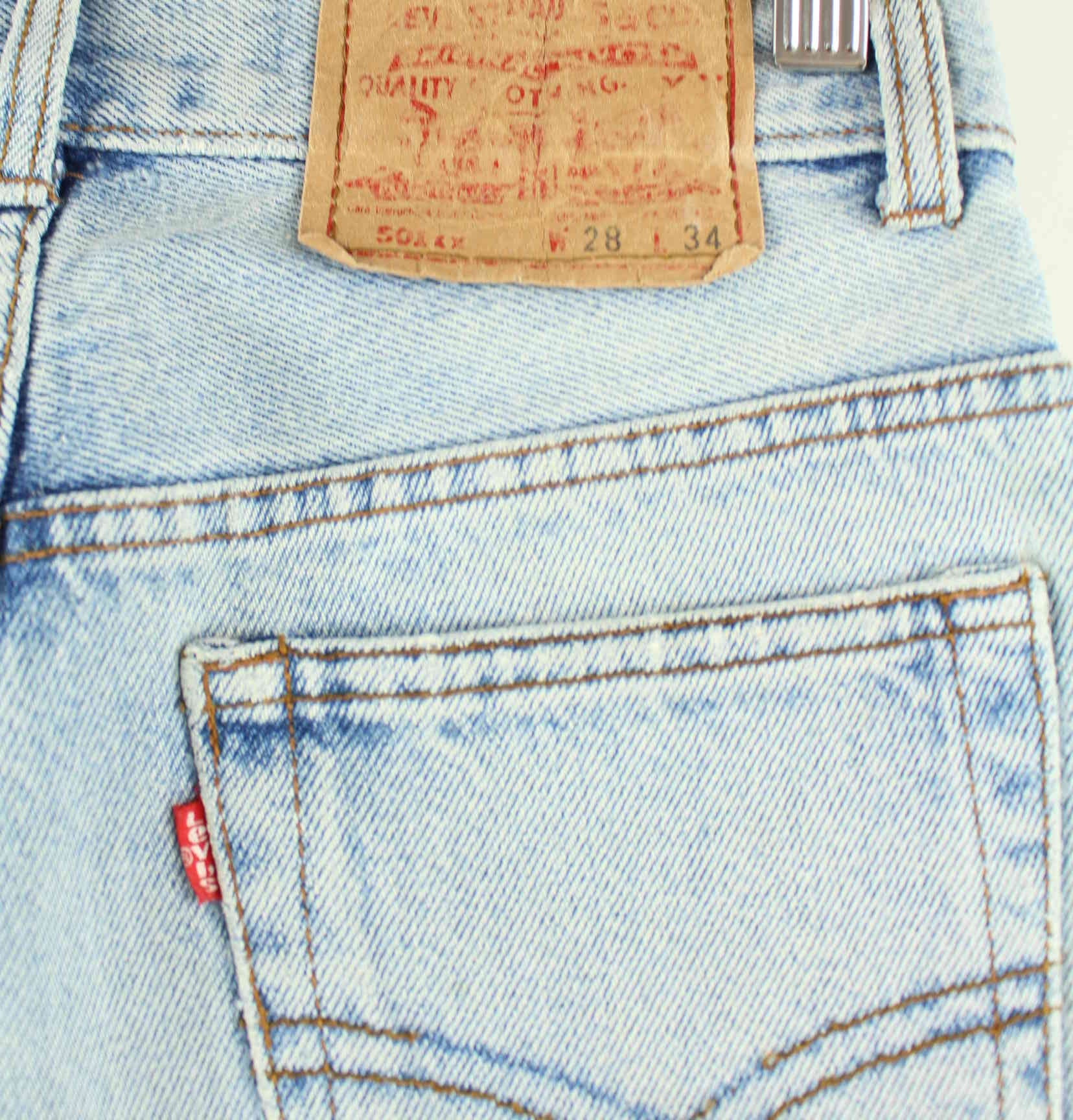 Levi's 501XX Jeans Blau W24 L28 (detail image 3)