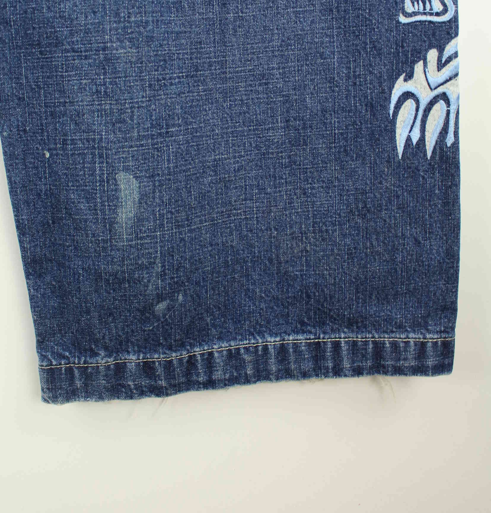 JNCO y2k Carpenter Dragon Embroidered Jeans Blau W34 L32 (detail image 4)