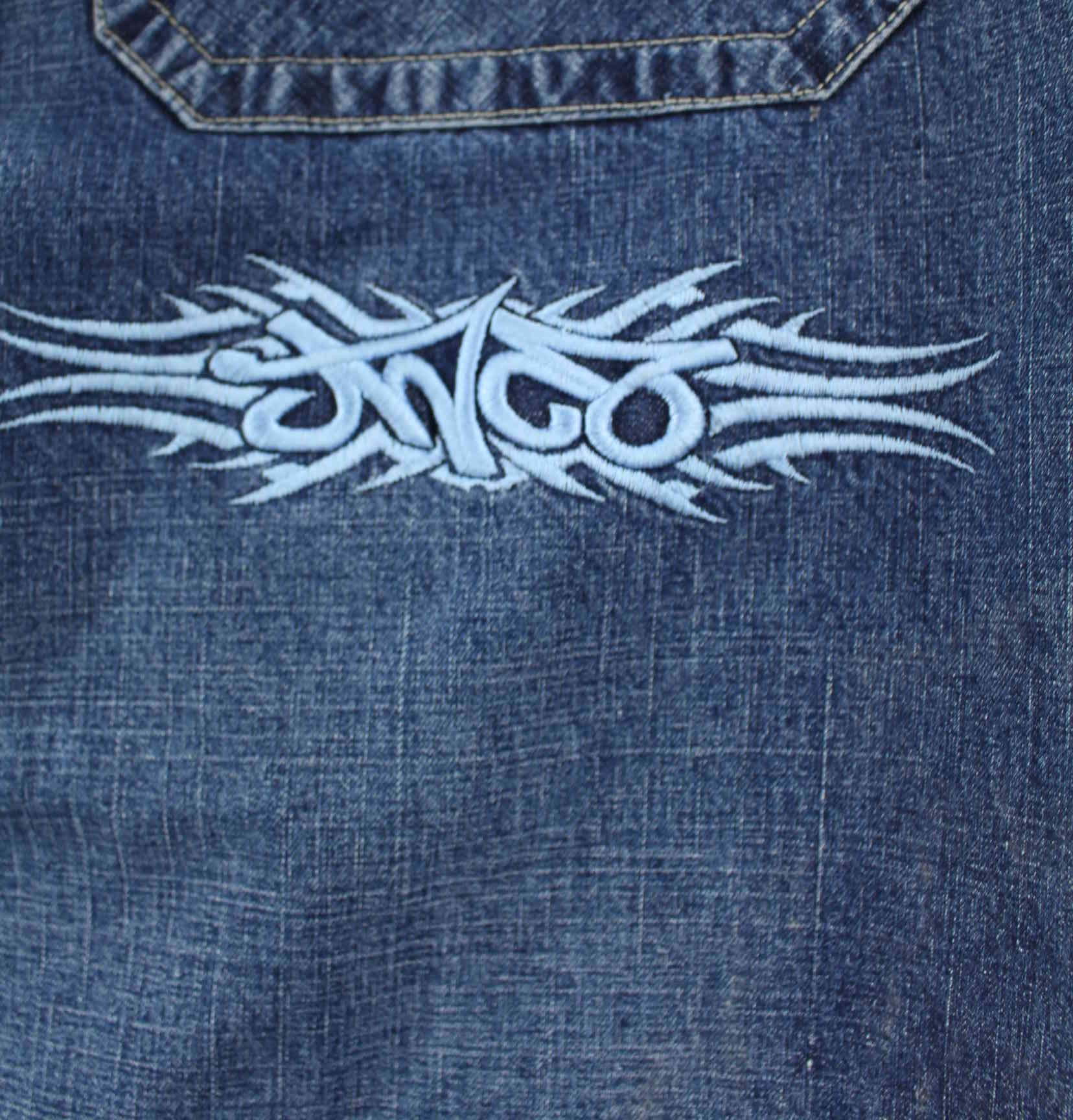 JNCO y2k Carpenter Dragon Embroidered Jeans Blau W34 L32 (detail image 12)
