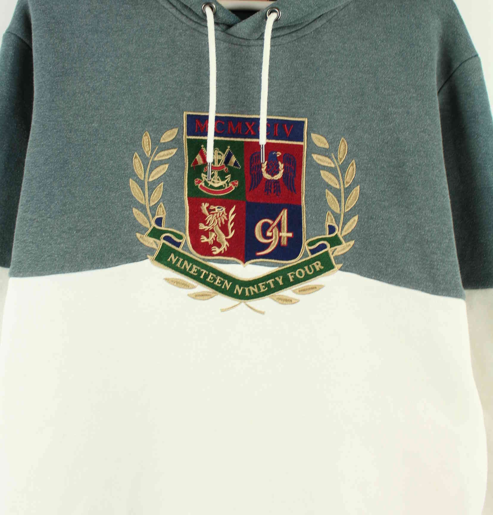 Vintage Embroidered Hoodie Grün L (detail image 1)