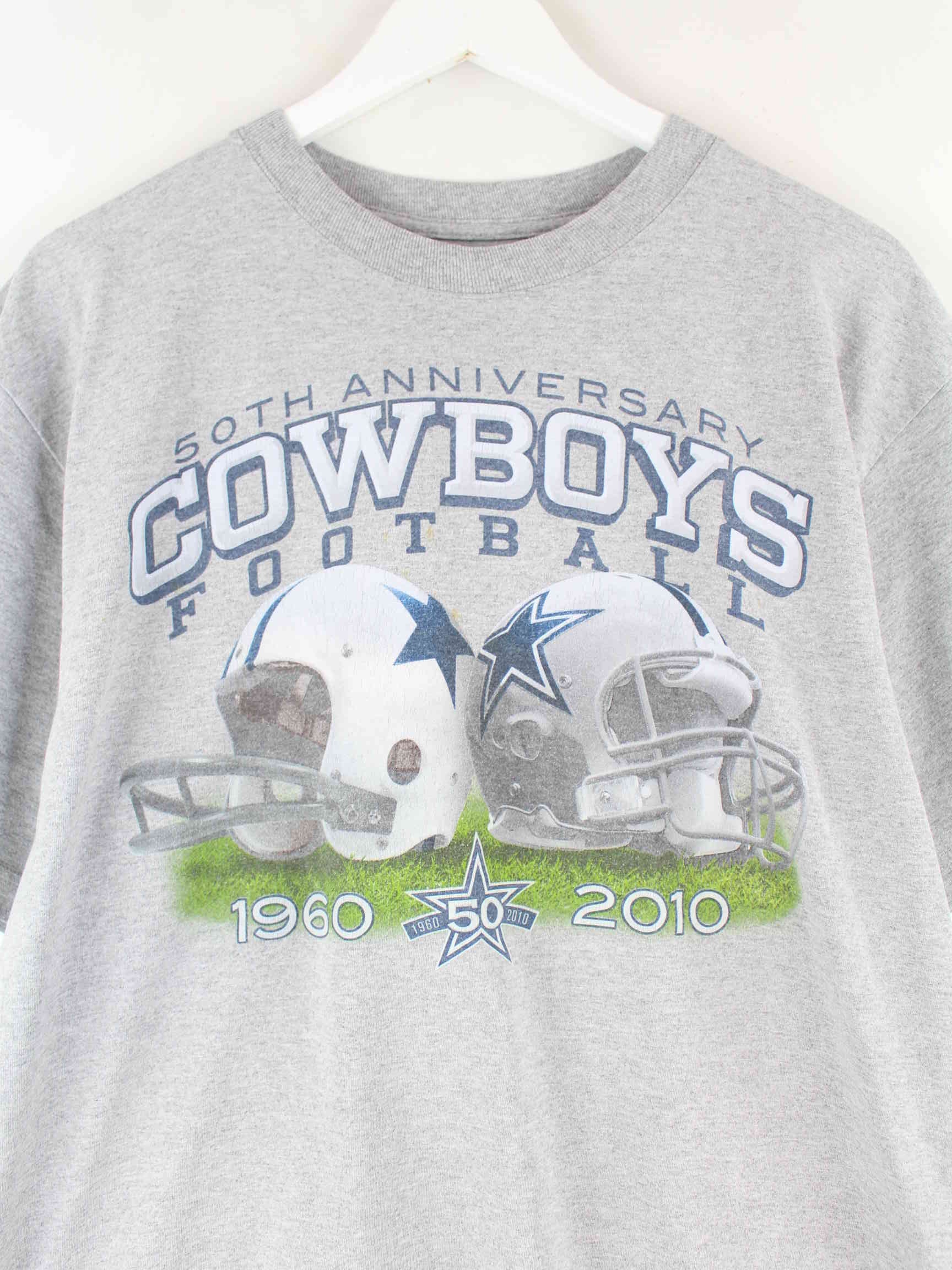 NFL 2010 Cowboys Football Print T-Shirt Grau L (detail image 1)