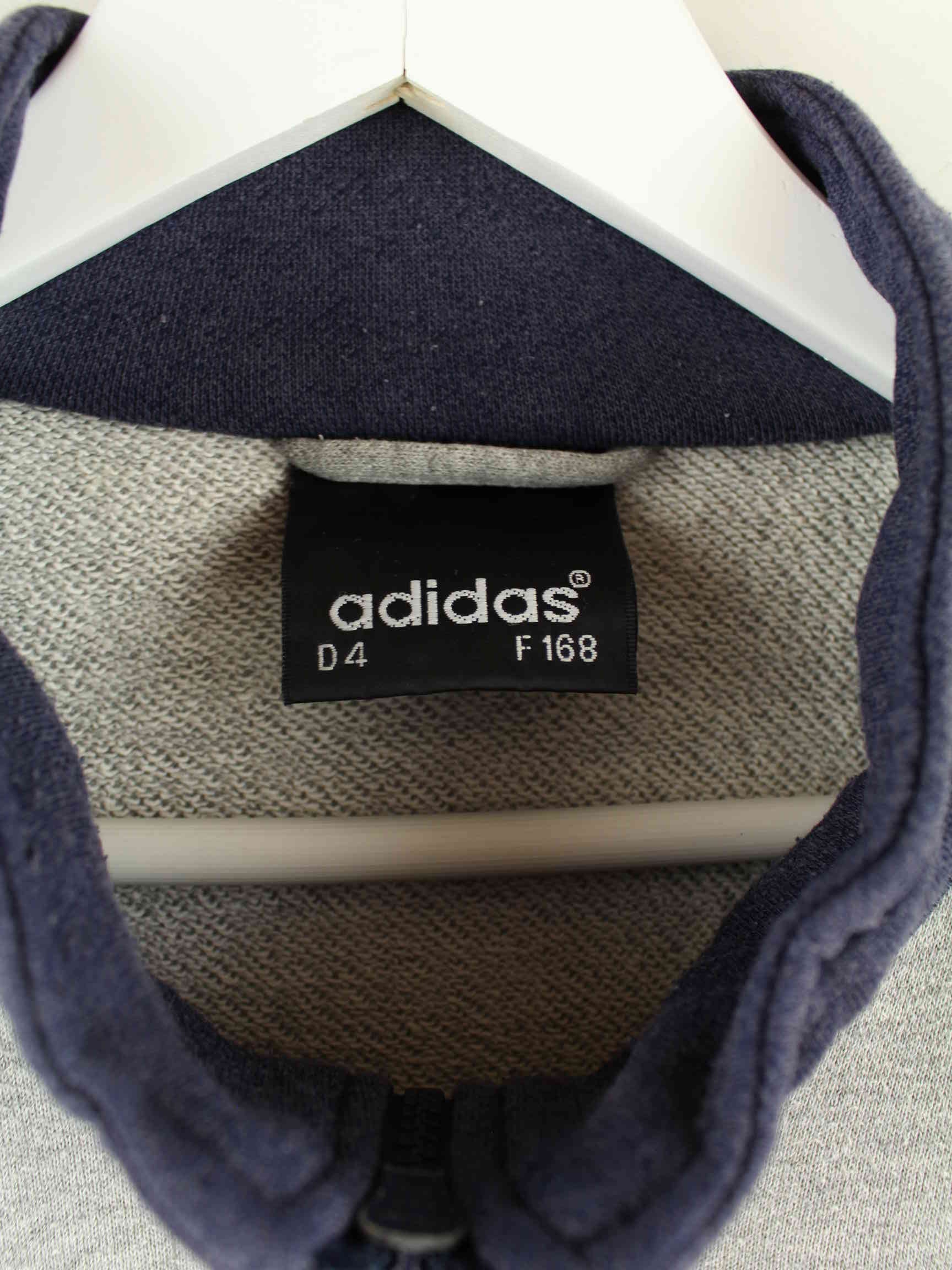 Adidas 80s Vintage Embroidered Sweatjacke Grau L (detail image 2)