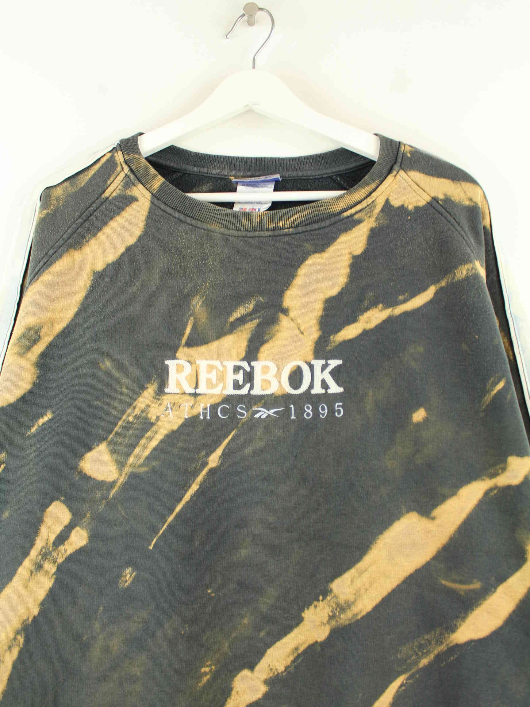 Reebok y2k Embroidered Tie Dye Sweater Grau XL (detail image 1)