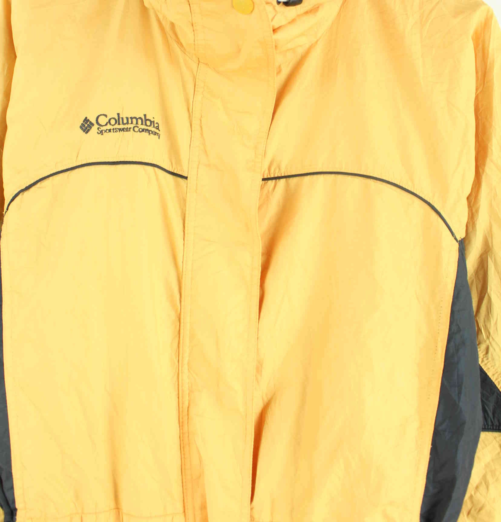 Columbia Damen 90s Vintage Regen Jacke Gelb L (detail image 1)