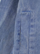 Vintage 90s Half Zip Jacke Blau M (detail image 3)