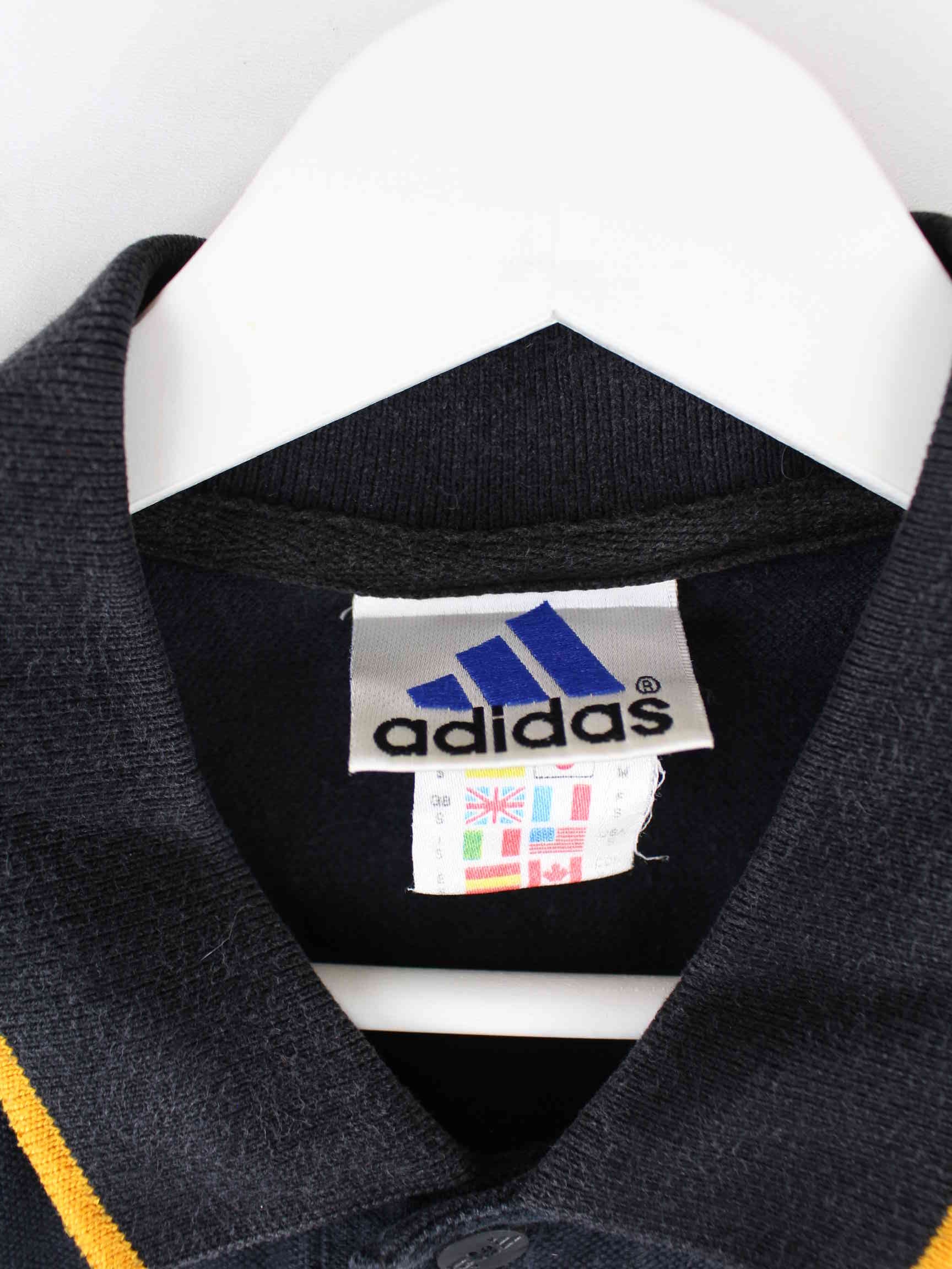 Adidas 90s Vintage Real Madrid Embroidered Polo Schwarz S (detail image 1)