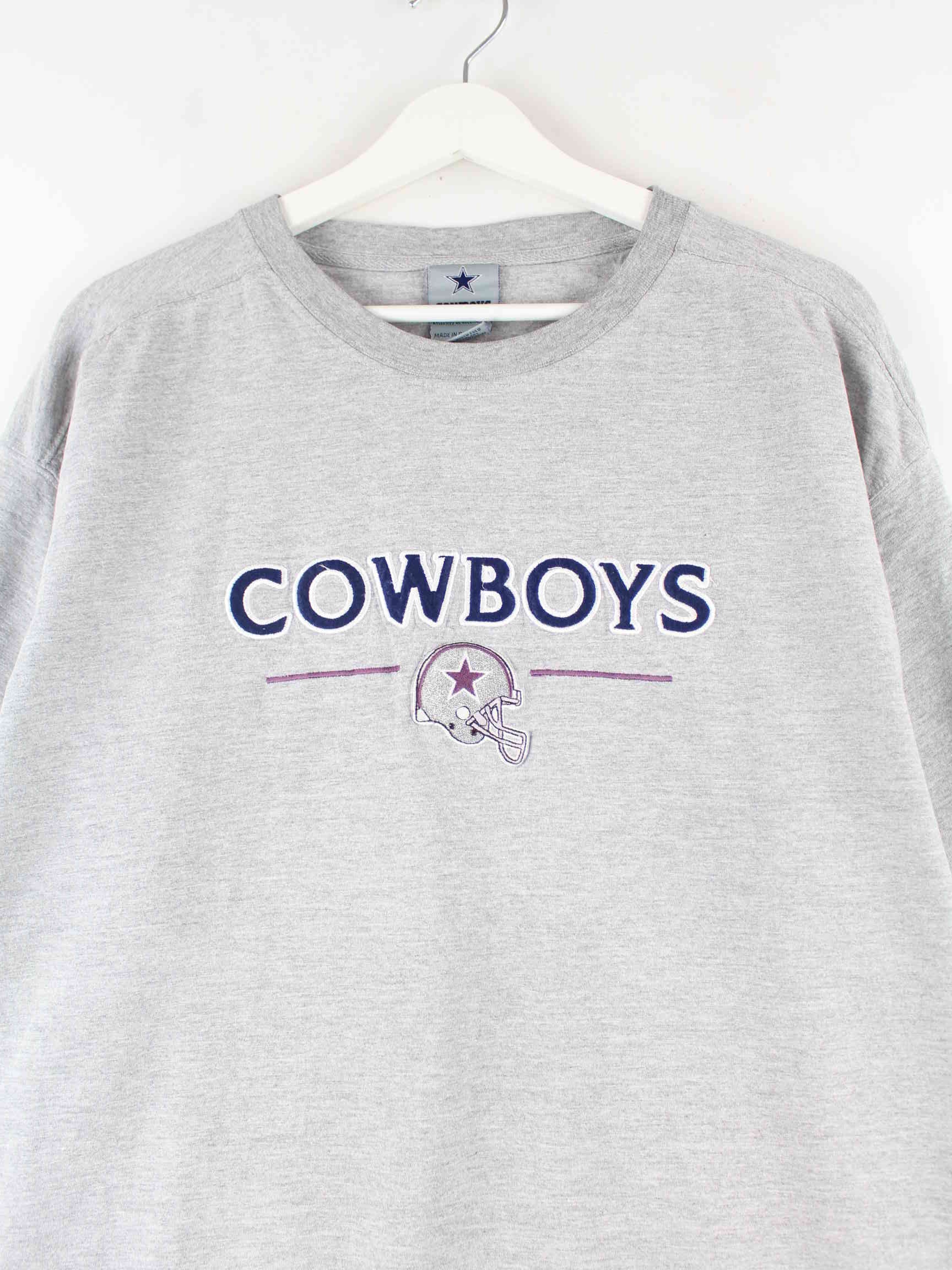 NFL 00s Cowboys Embroidered T-Shirt Grau XL (detail image 1)