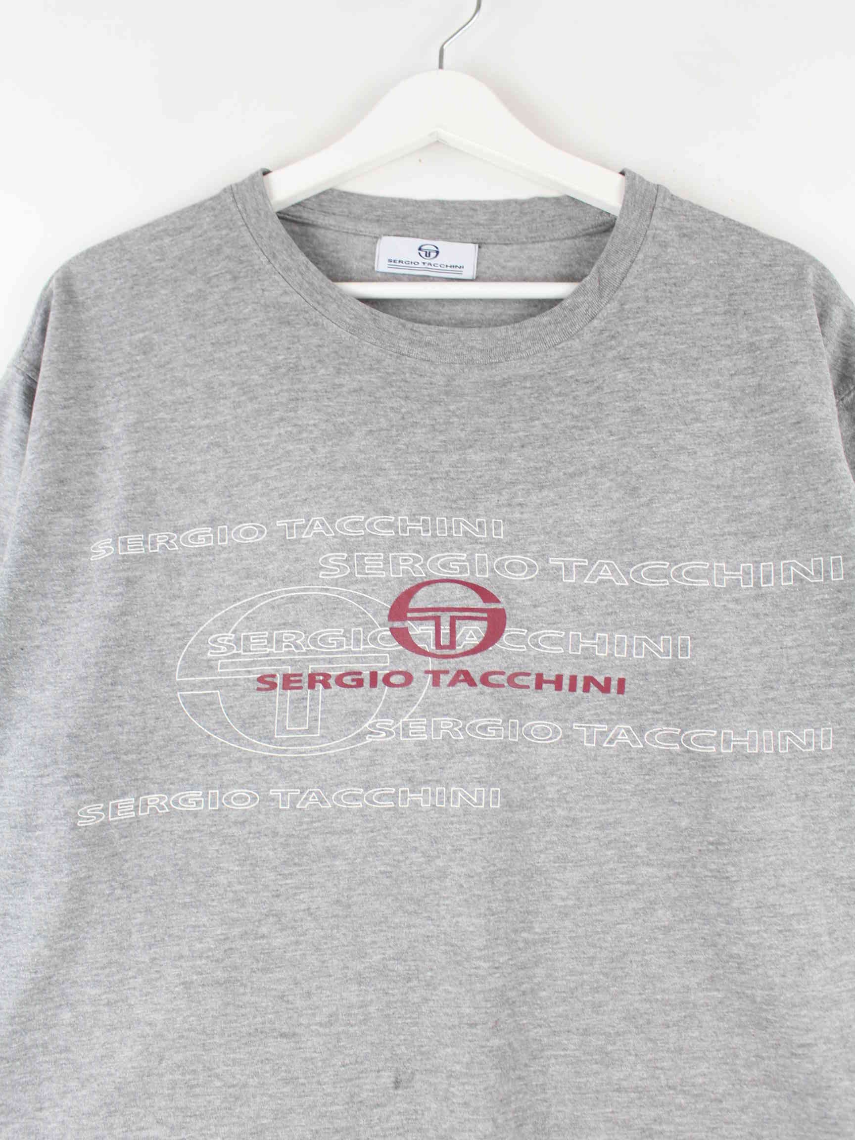 Sergio Tacchini Print T-Shirt Grau M (detail image 1)