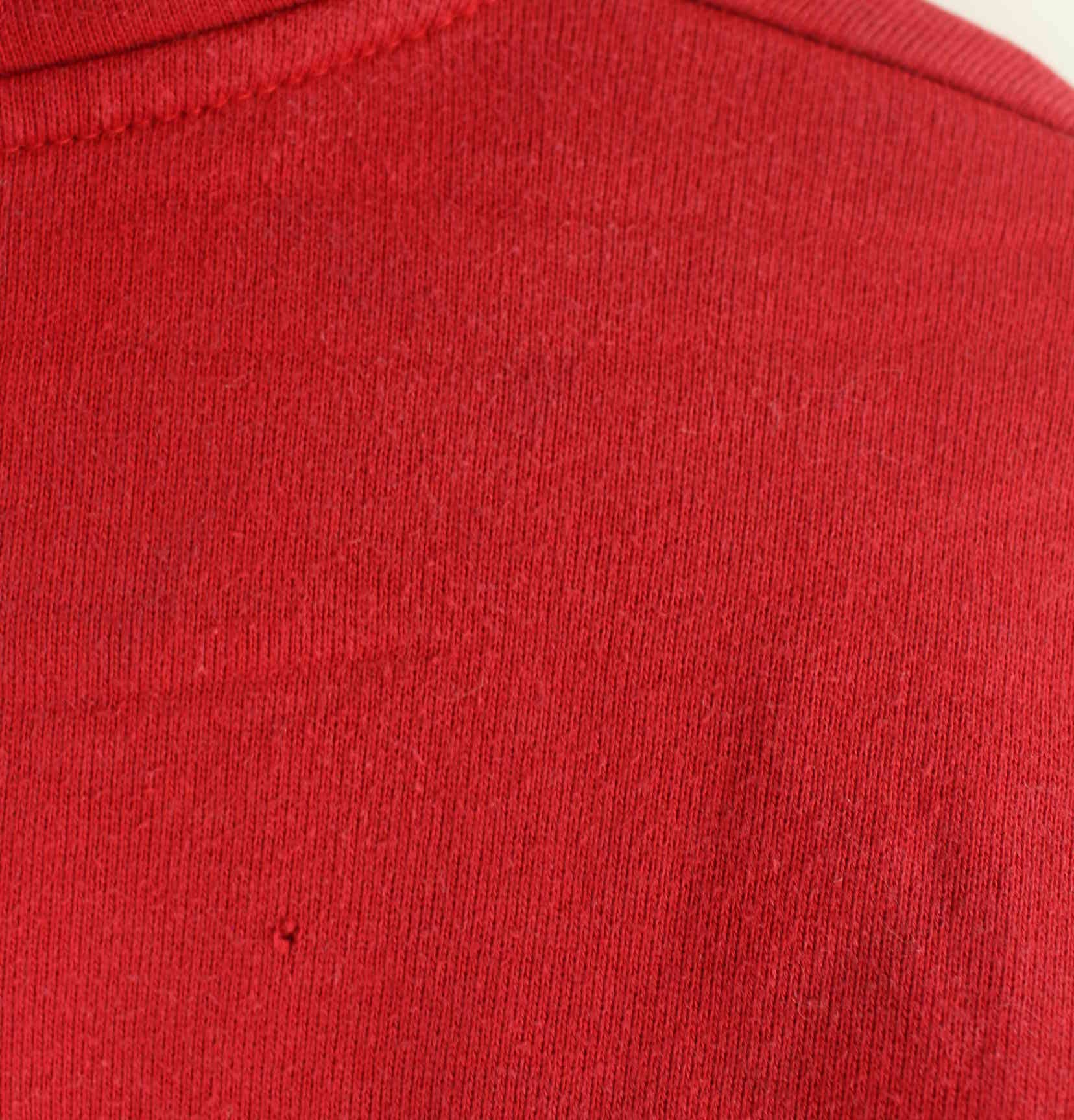 Quiksilver 90s Vintage Embroidered Print Hoodie Rot M (detail image 6)