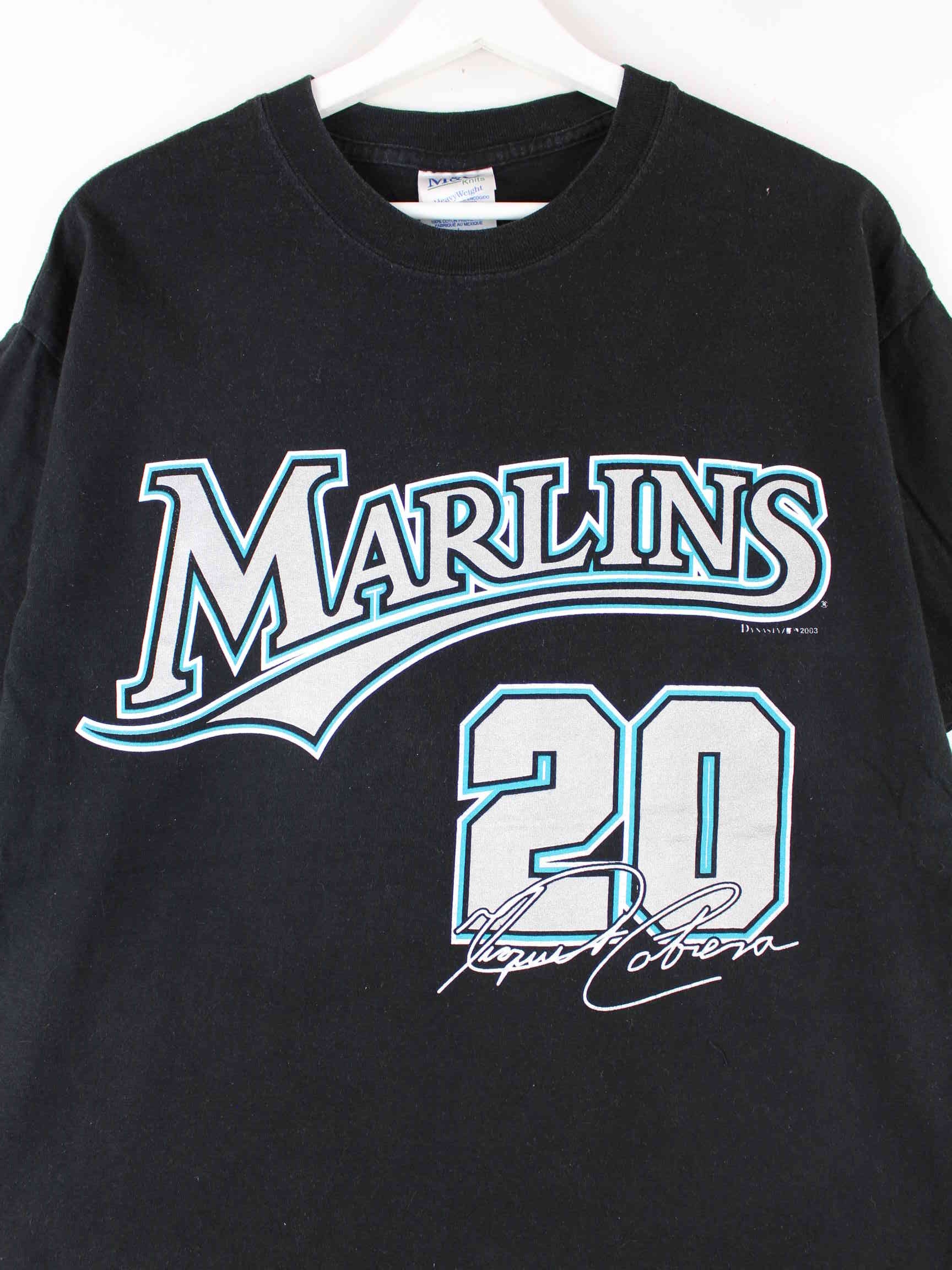 Dynasty 2003 Florida Rookie Marlins Miguel Cabrera #0 Print T-Shirt Schwarz L (detail image 1)