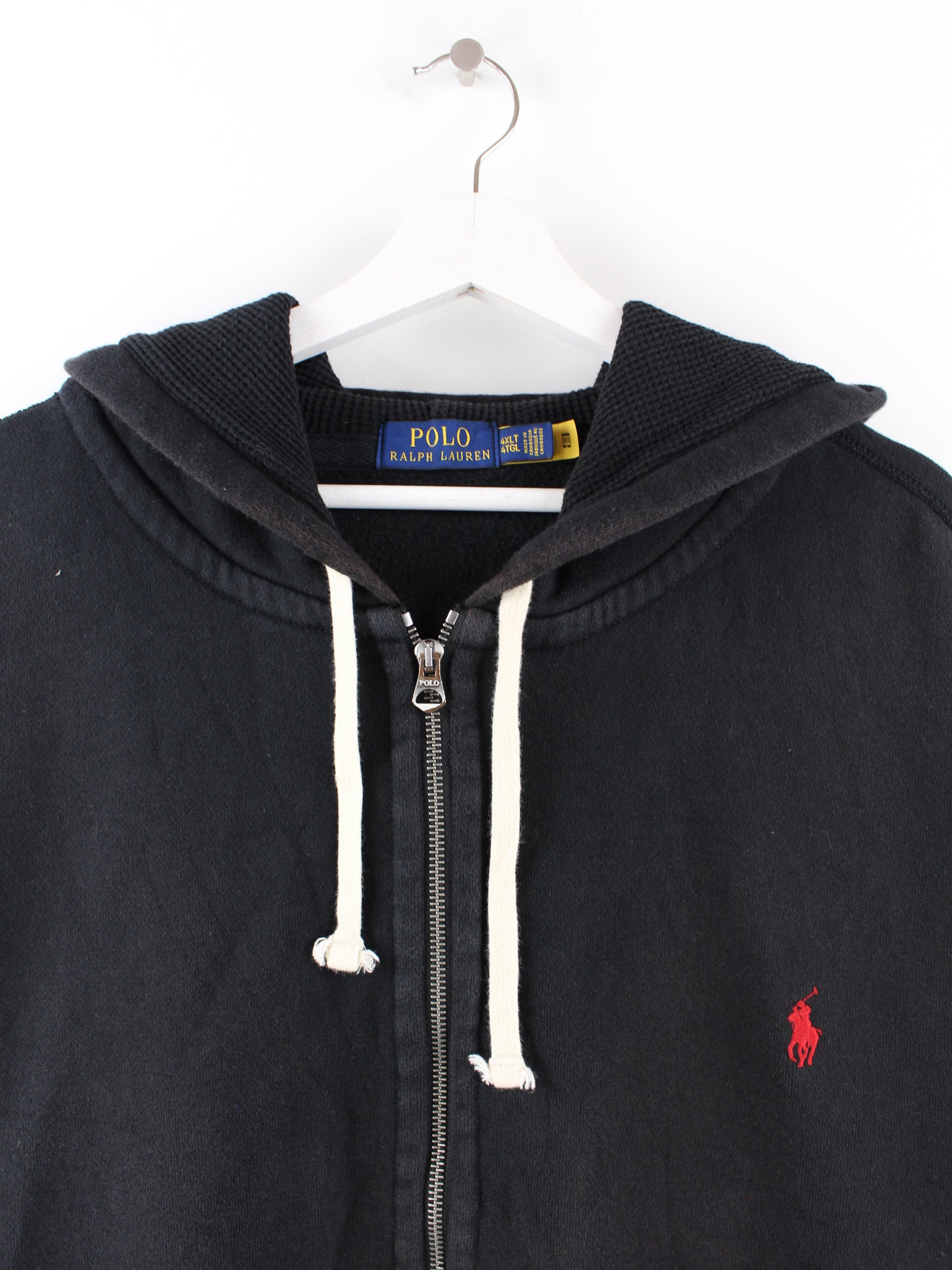 Ralph Lauren Zip Basic Hoodie Black 4XL – Peeces