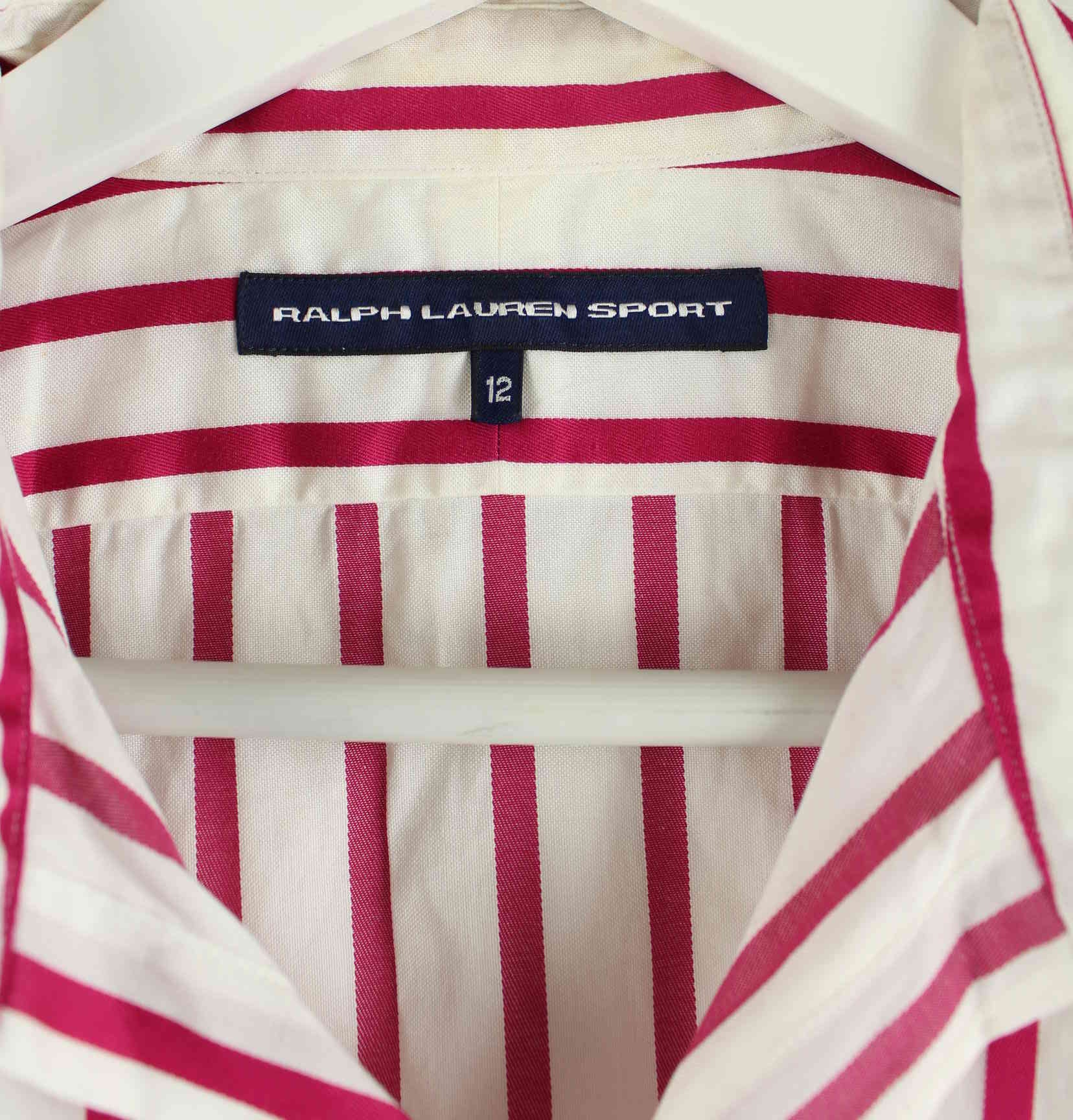Ralph Lauren Damen Sport Striped Hemd Pink L (detail image 2)