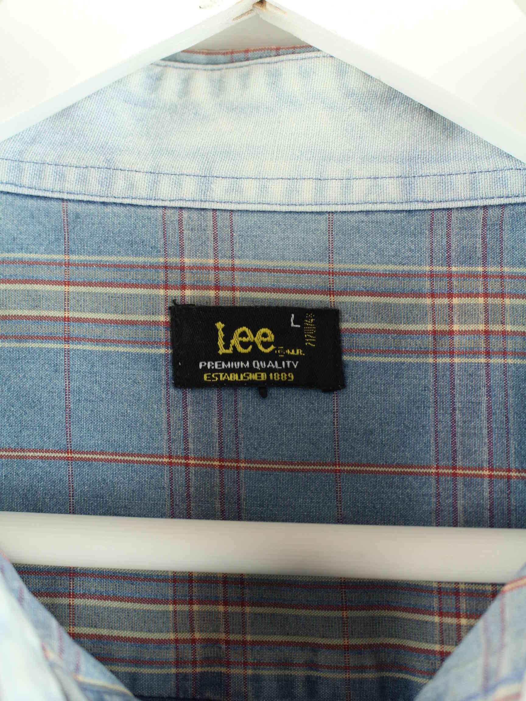 Lee y2k Pattern Hemd Blau L (detail image 2)