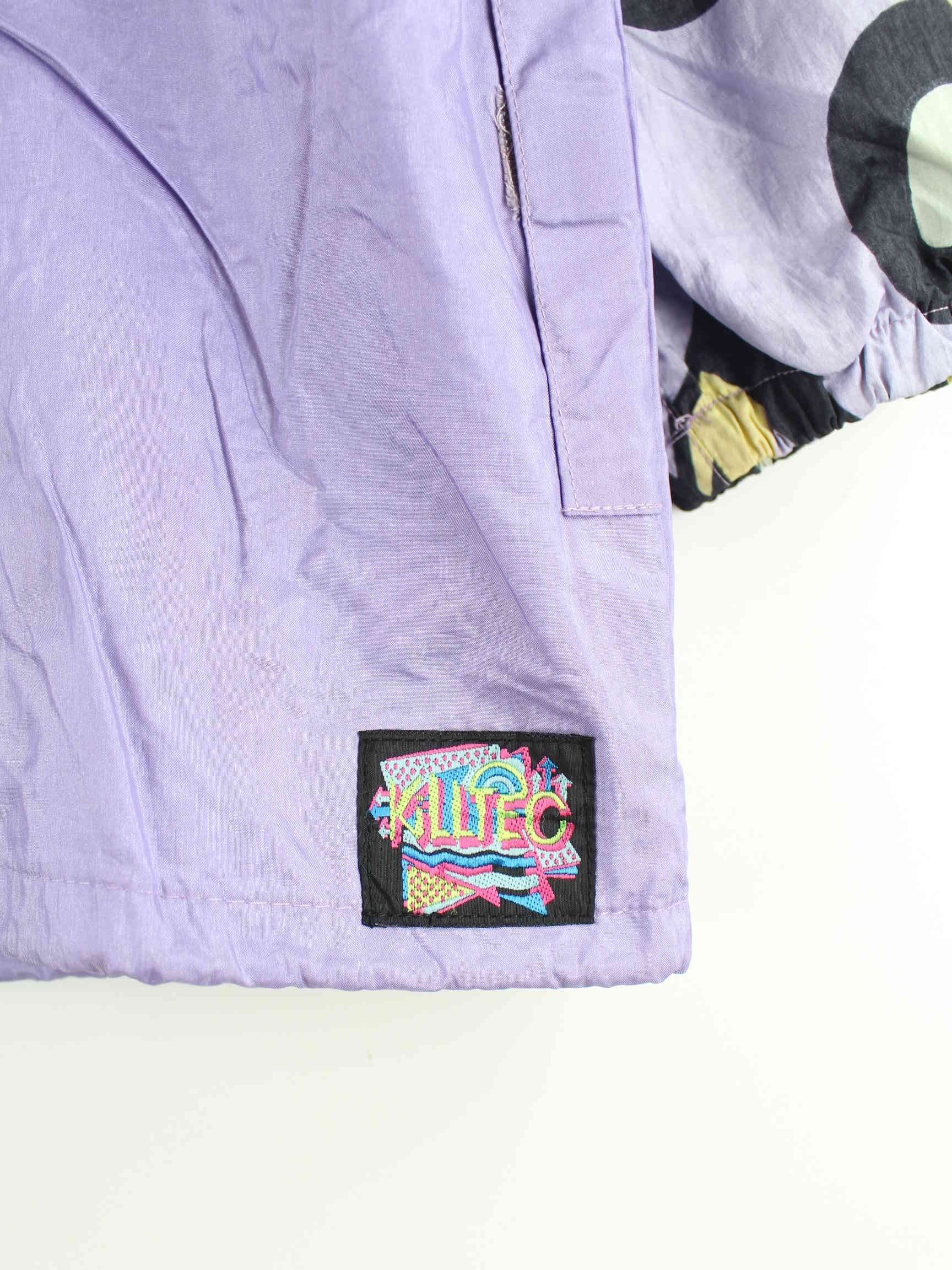 Killtec Damen 90s Vintage Crazy Pattern Jacke Lila S (detail image 2)