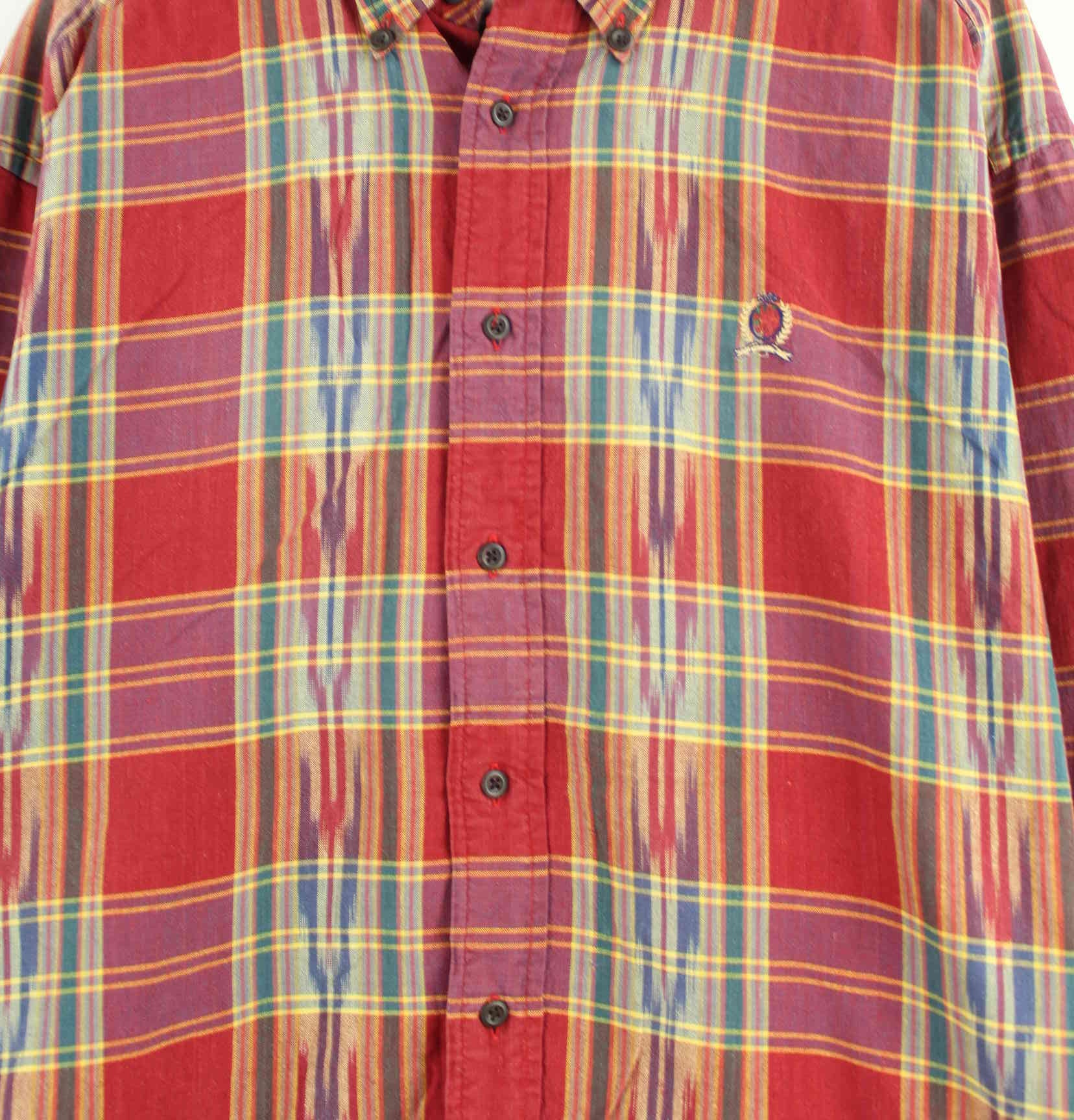 Tommy Hilfiger 90s Vintage Patterned Hemd Mehrfarbig XL (detail image 1)
