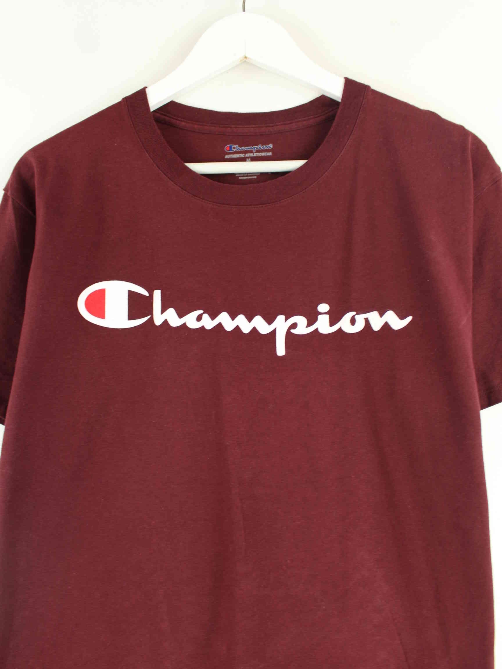 Champion Print T-Shirt Rot M (detail image 1)