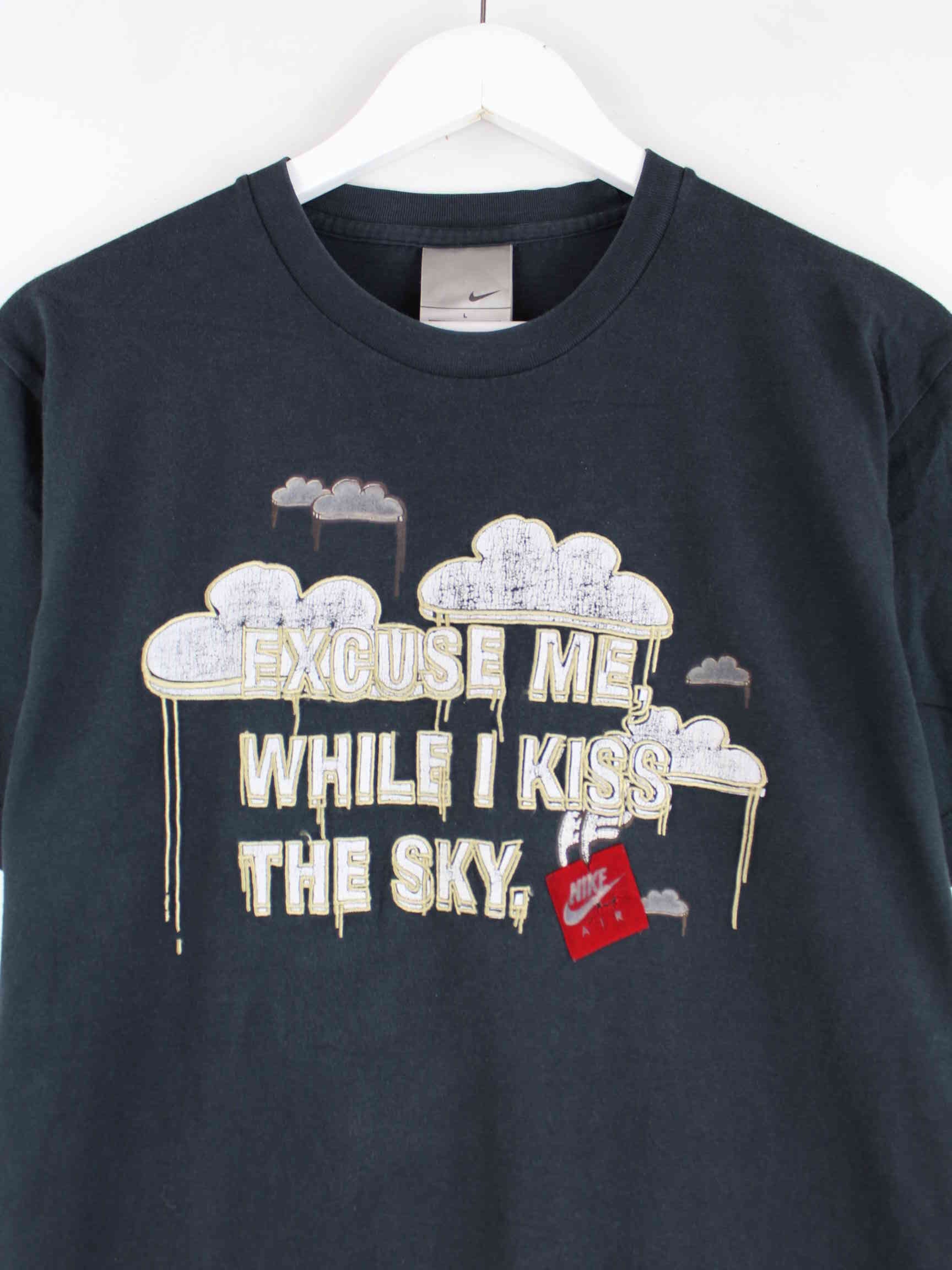 Nike 00s Kiss The Sky Embroidered T-Shirt Schwarz L (detail image 1)