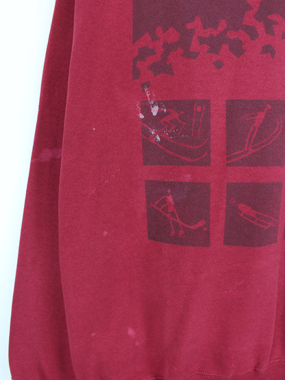 Hanes 90s Olympia Sweater Rot XXL