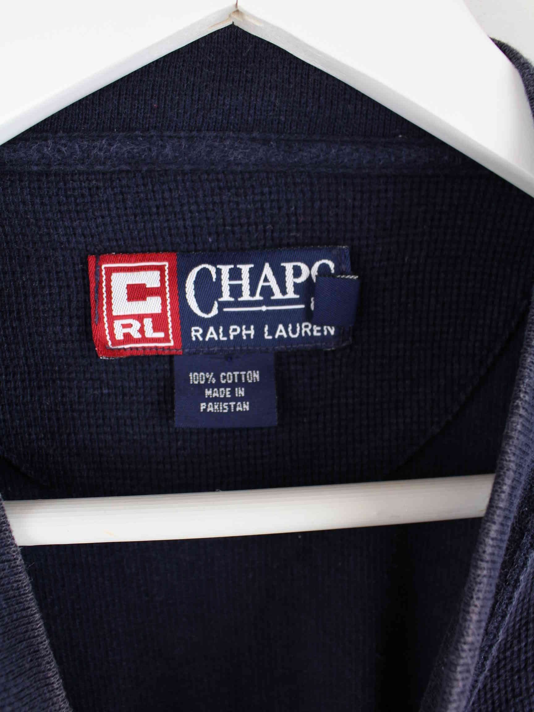 Chaps by Ralph Lauren 90s Vintage Embroidered Sweatshirt Blau XXL (detail image 2)