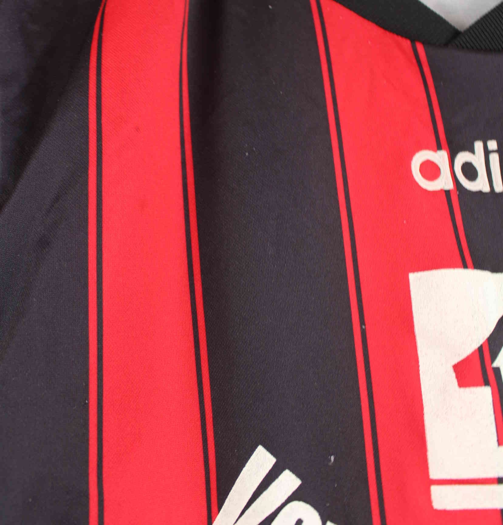 Adidas 90s Vintage Striped Trikot Rot M (detail image 6)