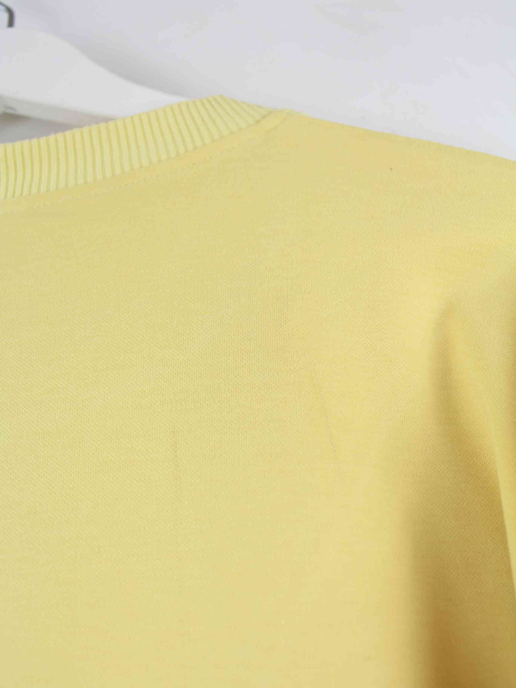 Lacoste Damen 90s Vintage Sweater Gelb M (detail image 8)