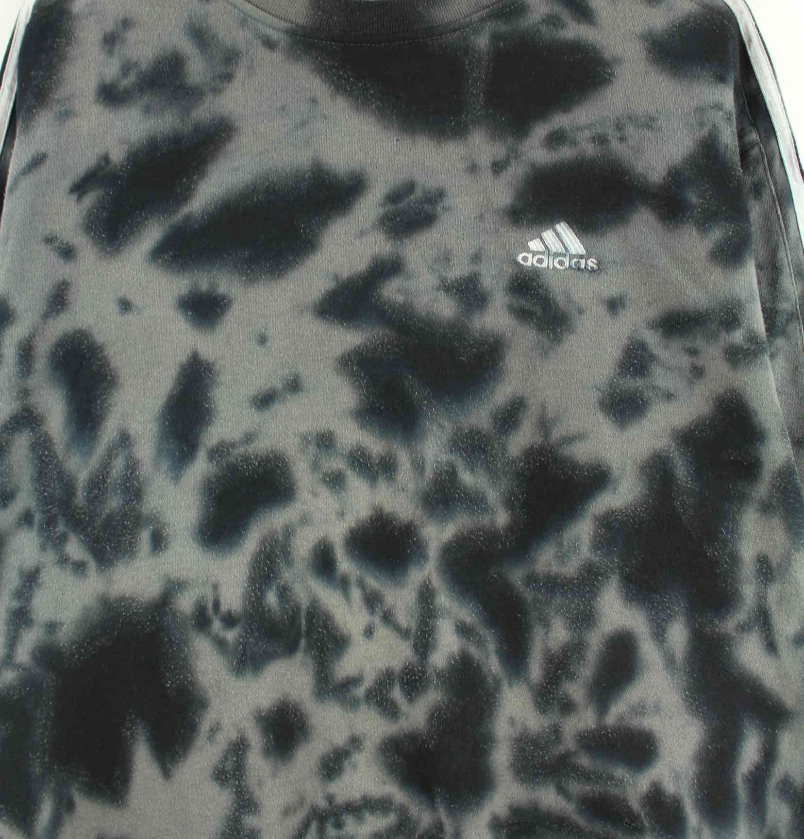 Adidas 90s Vintage Tie Dye Sweater Grau XL (detail image 1)