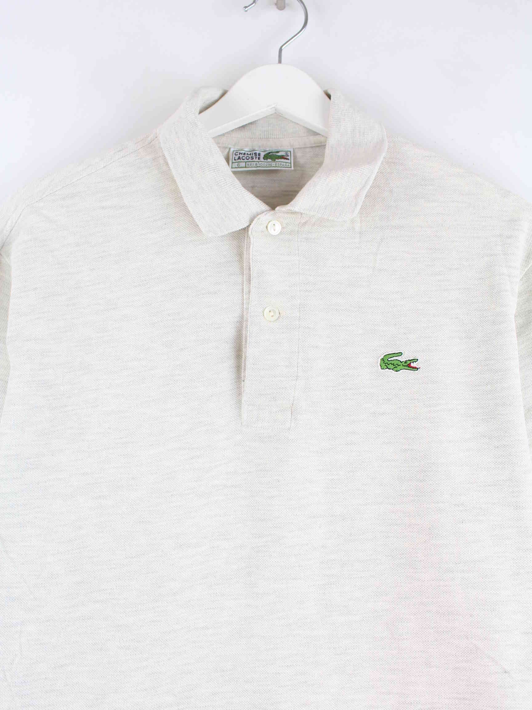 Lacoste 90s Vintage Basic Polo Weiß M (detail image 1)