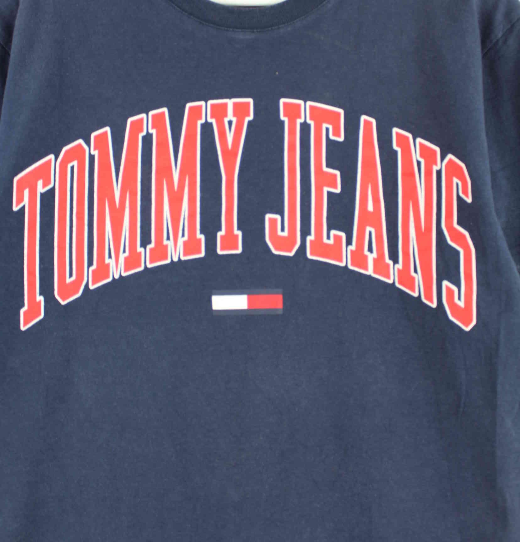 Tommy Hilfiger Logo Print T-Shirt Blau S (detail image 1)