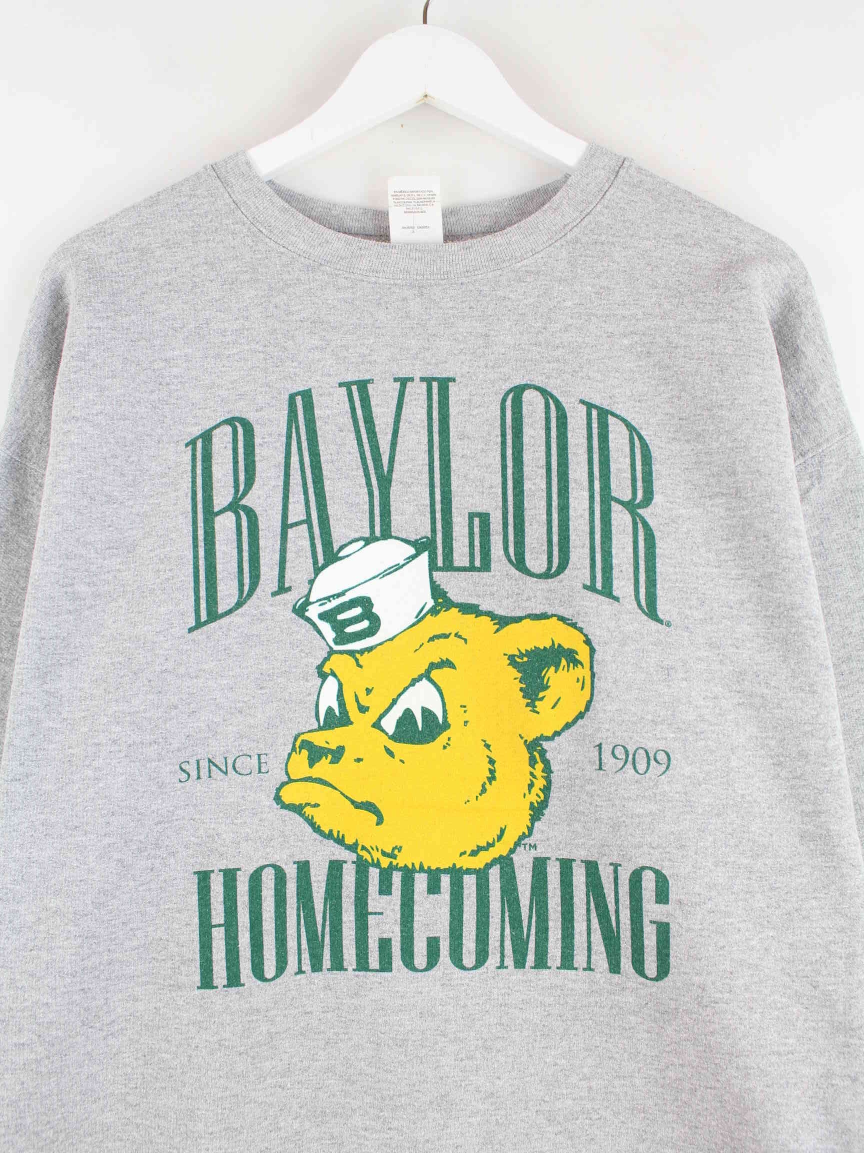 Hanes Baylor Homecoming Print Sweater Grau L (detail image 1)