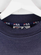 Fila 90s Vintage Embroidered Sweater Blau L (detail image 2)