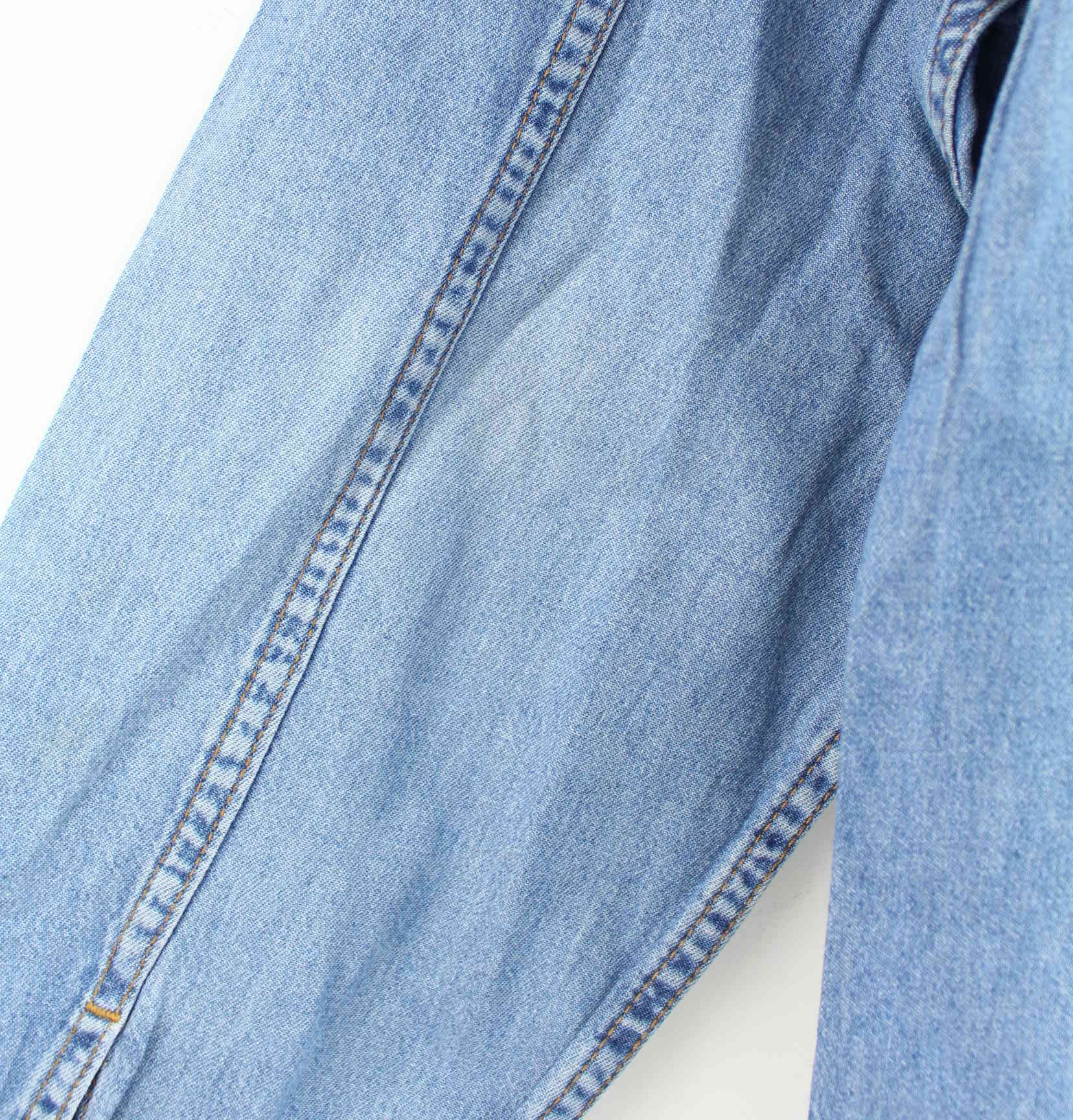 Marlboro 90s Vintage Jeans Hemd Blau XL (detail image 5)