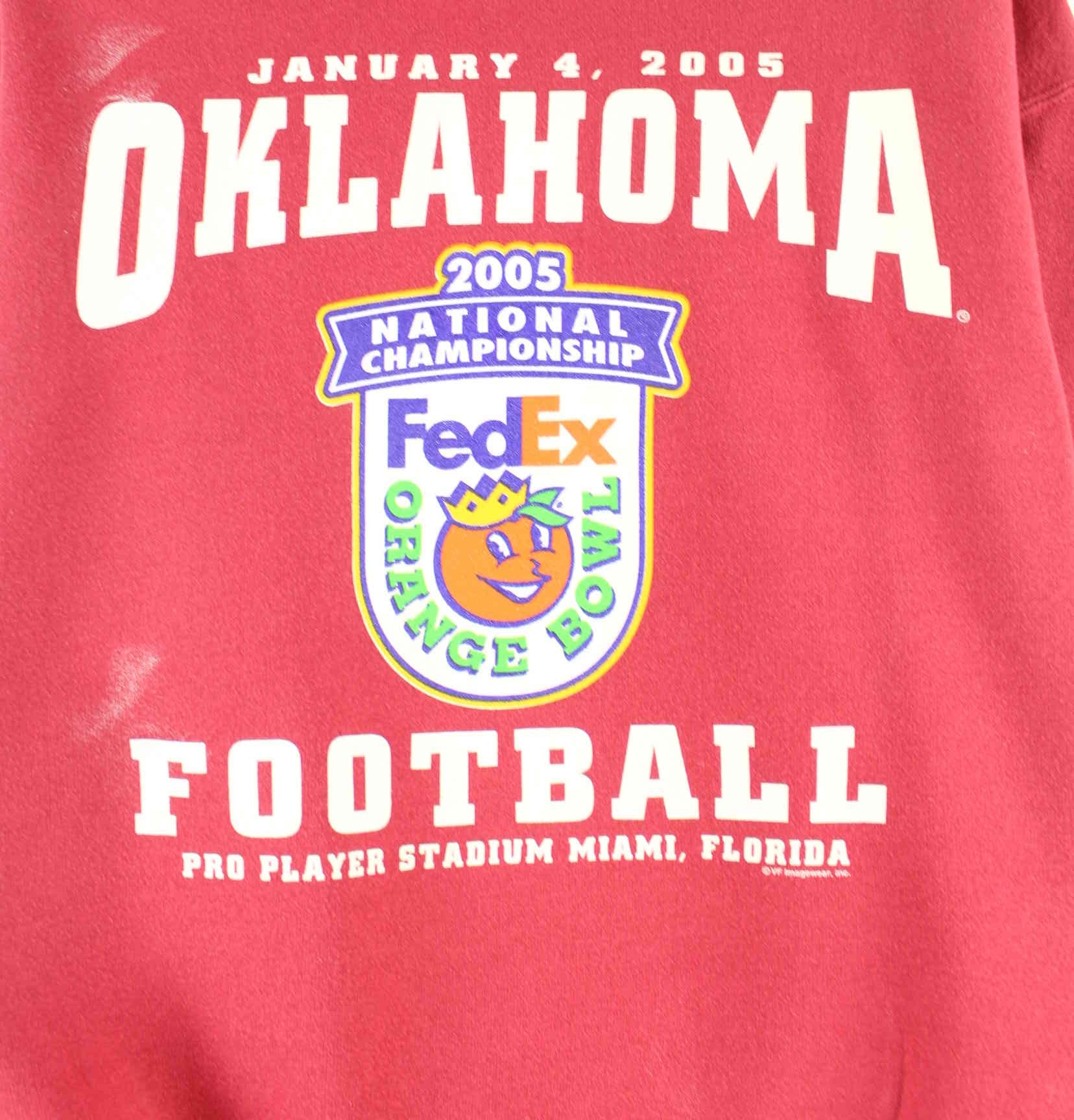 Lee Oklahoma Football 2005 Print Sweater Rot S (detail image 1)