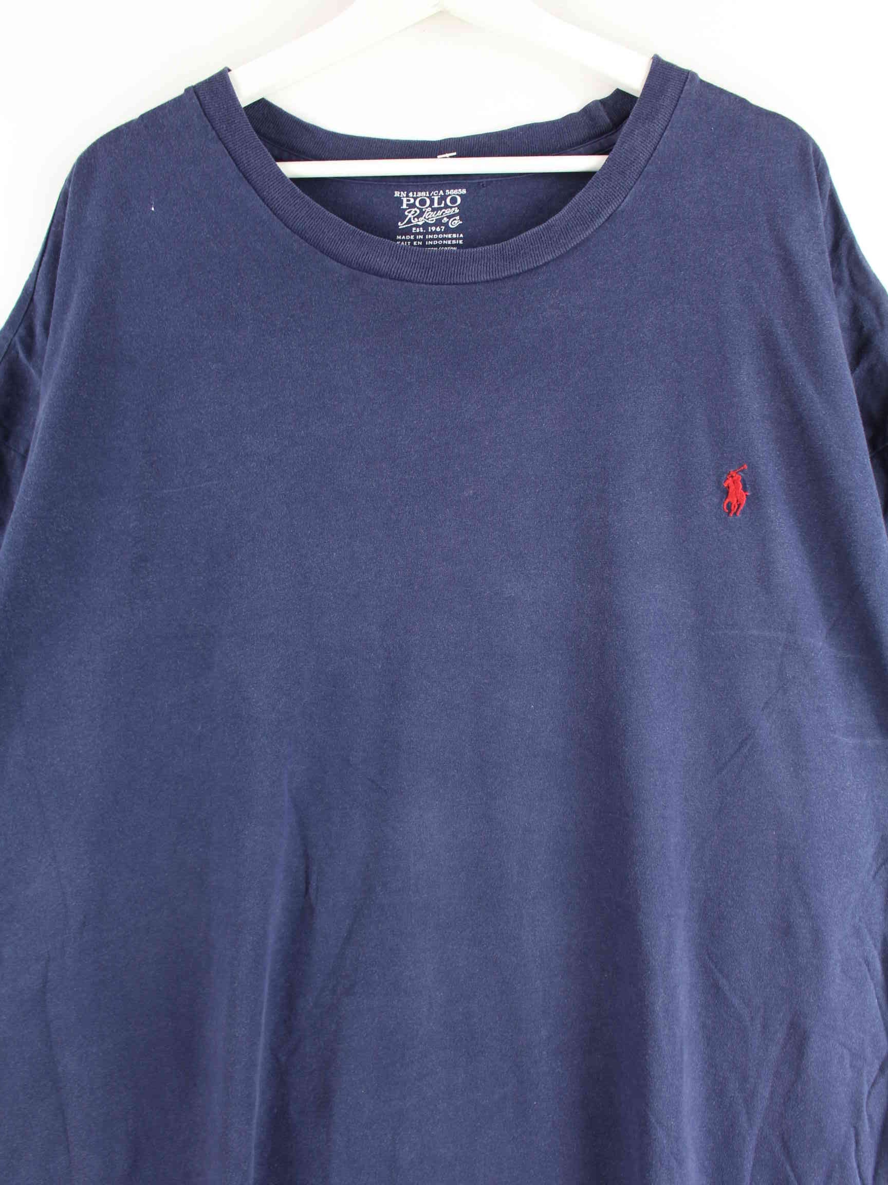 Ralph Lauren Basic T-Shirt Blau 4XL (detail image 1)