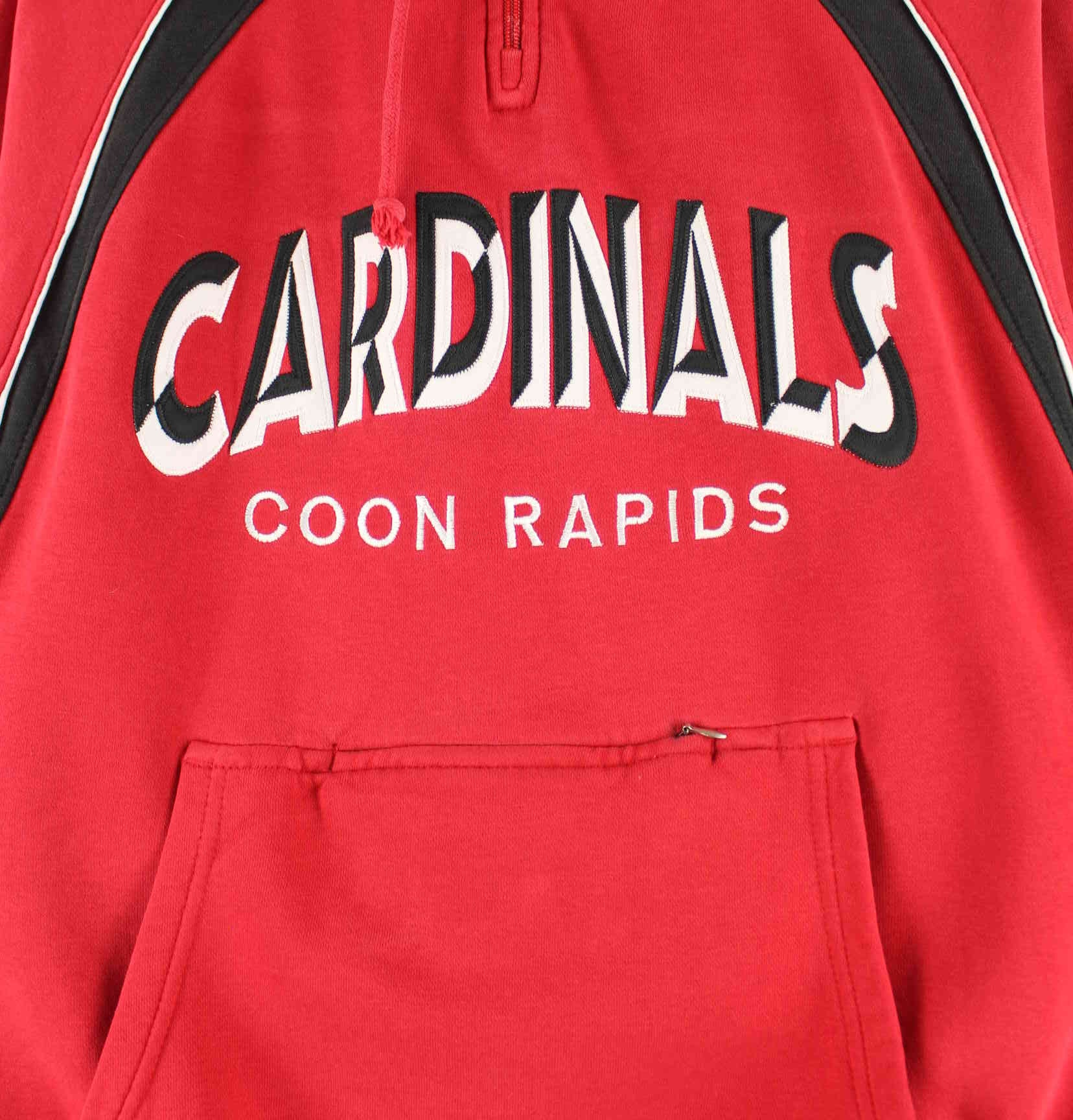 Holloway 00s Vintage Cardinals Embroidered Hoodie Rot S (detail image 1)